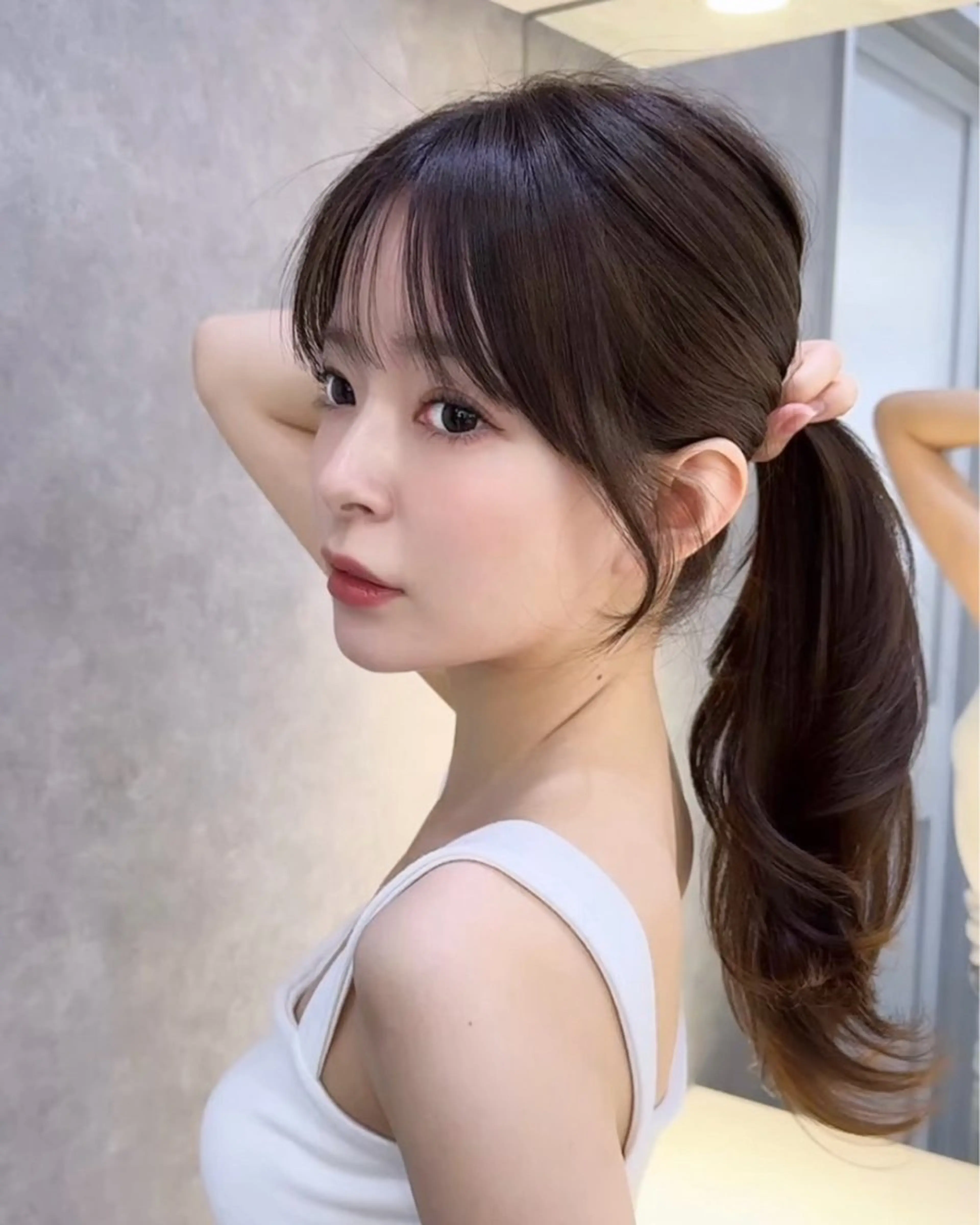 ミディアム レイヤーと顔まわり 大好き❣️関口拓馬のヘアスタイル