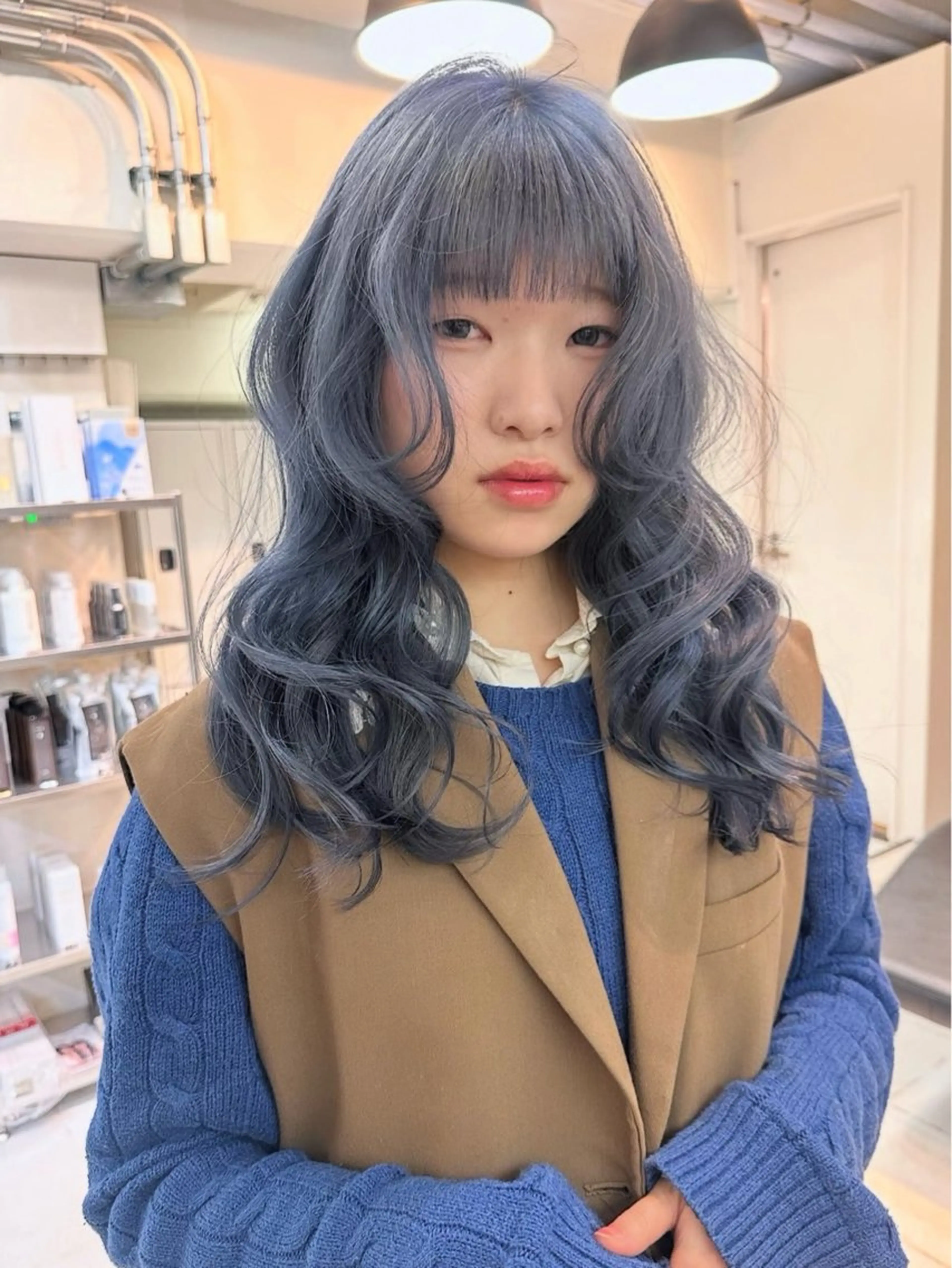 ロング カット ヘアカラー トリートメント Hana ハイトーン🕯🩰のヘアスタイル