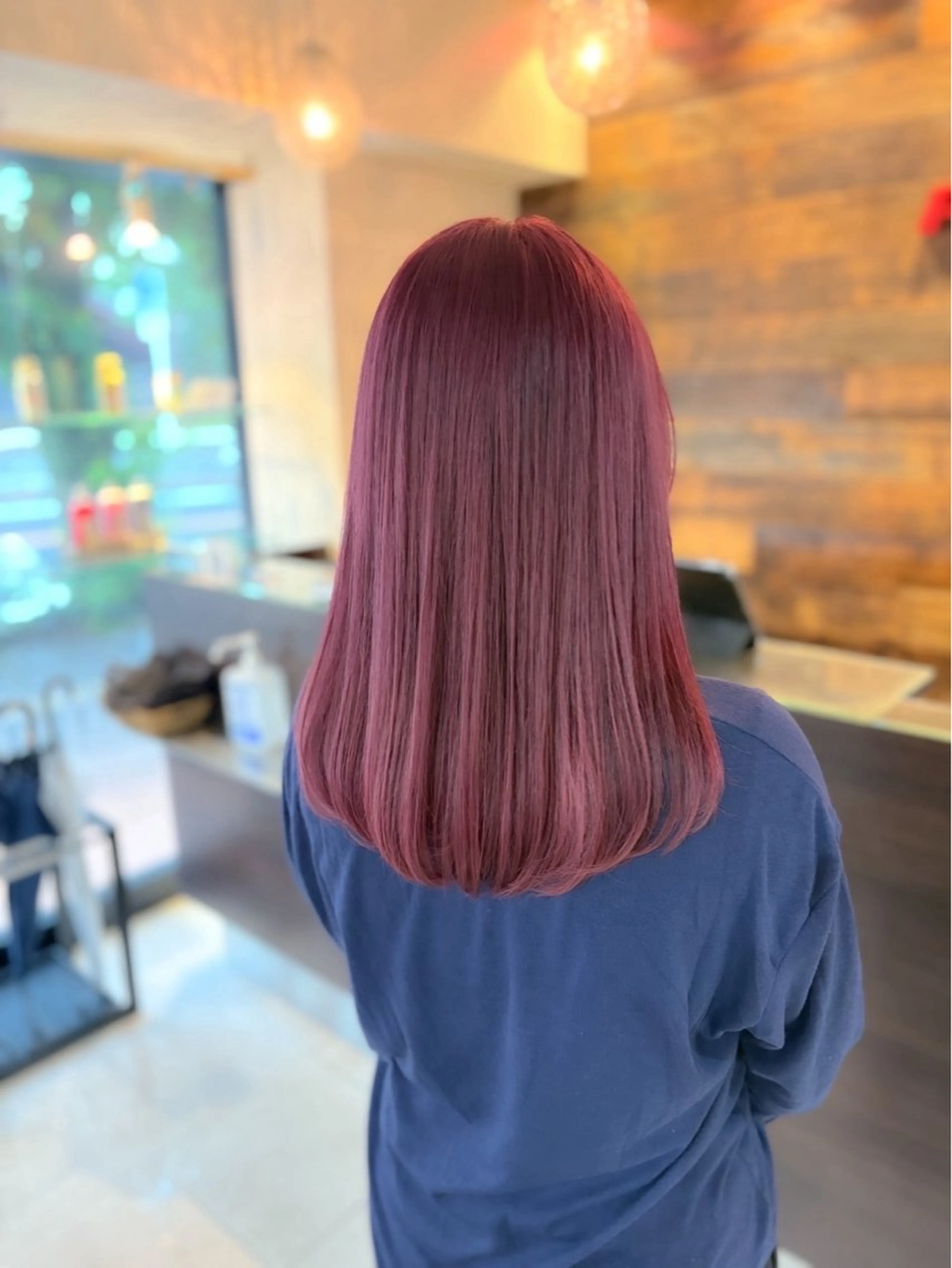 【平日18時から限定】フルカラー🩷ブリーチなし（ロング➕1100円）の写真
