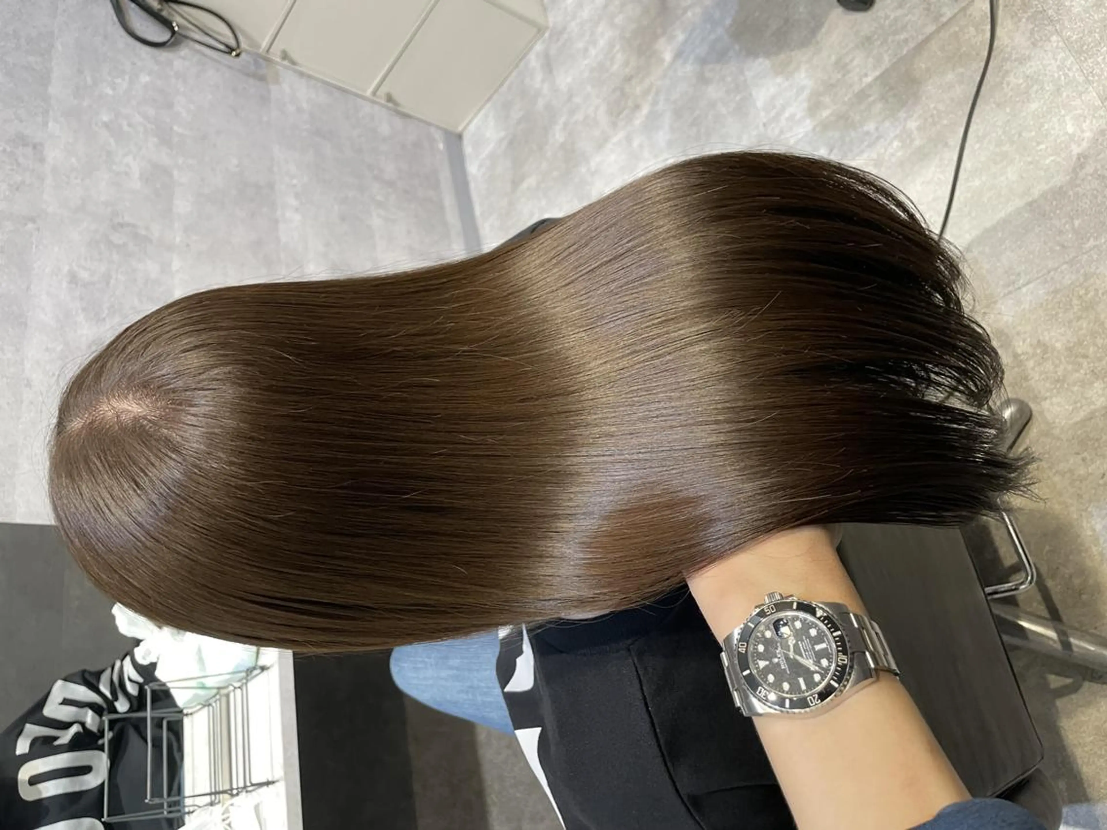 ロング 似合わせカット ヘアカラー トリートメント Ammi hairのヘアスタイル