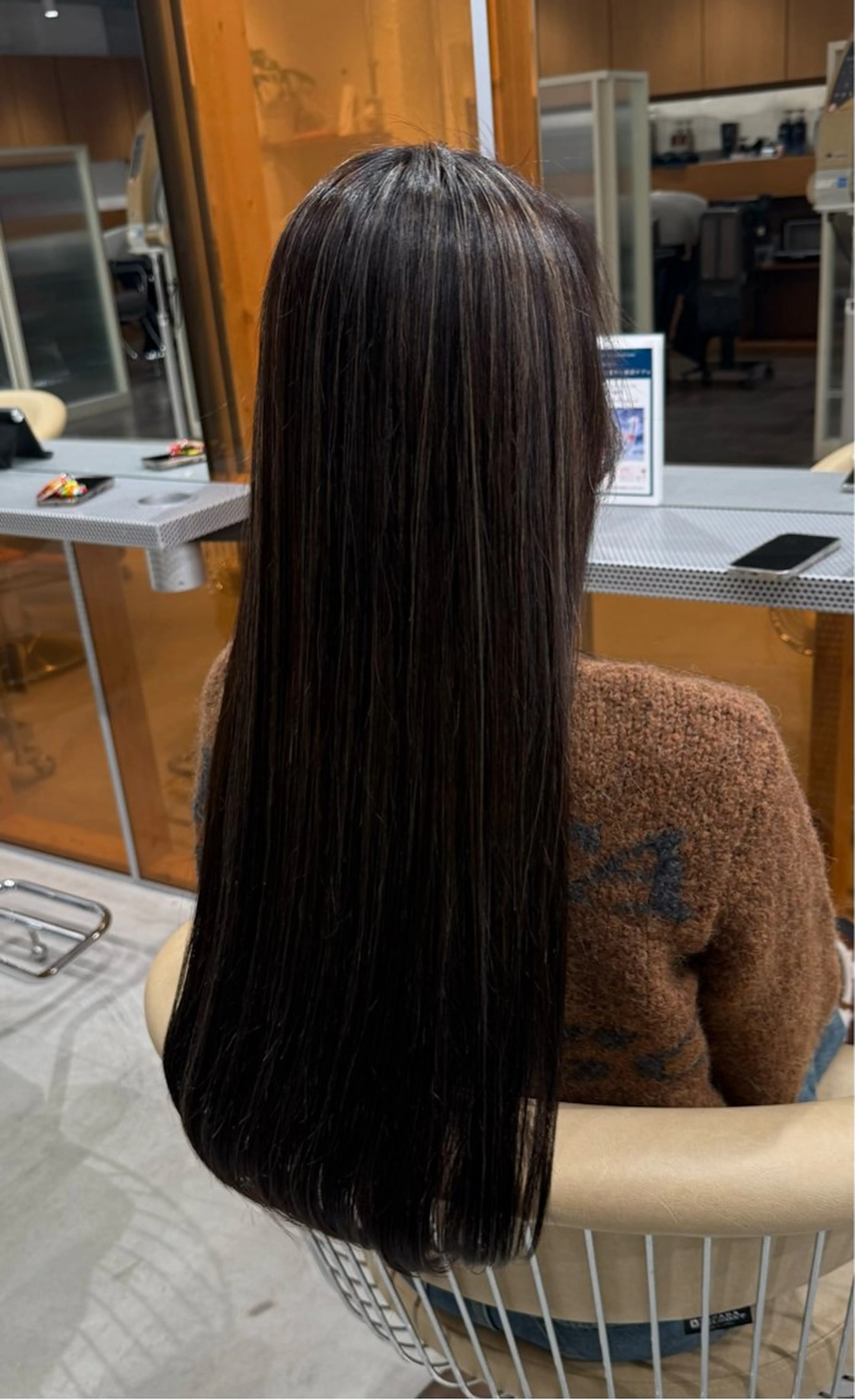 ロング ヘアカラー yuinaハイライト /ブリーチモデル募集のヘアスタイル