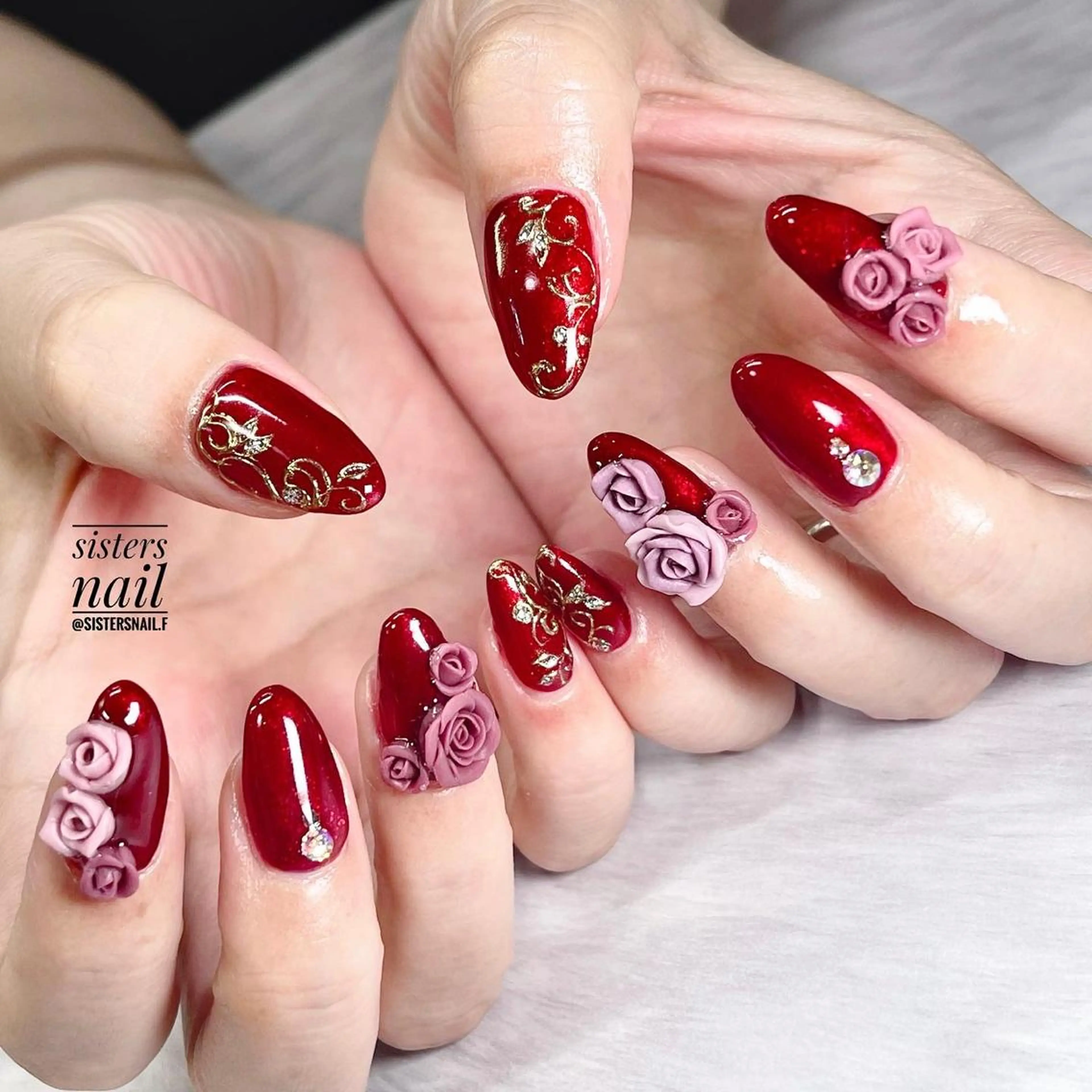 ネイル アートネイル ハロウィン キラキラネイル ラメ(グリッター) 持ち込み sisters nail.fのネイルデザイン