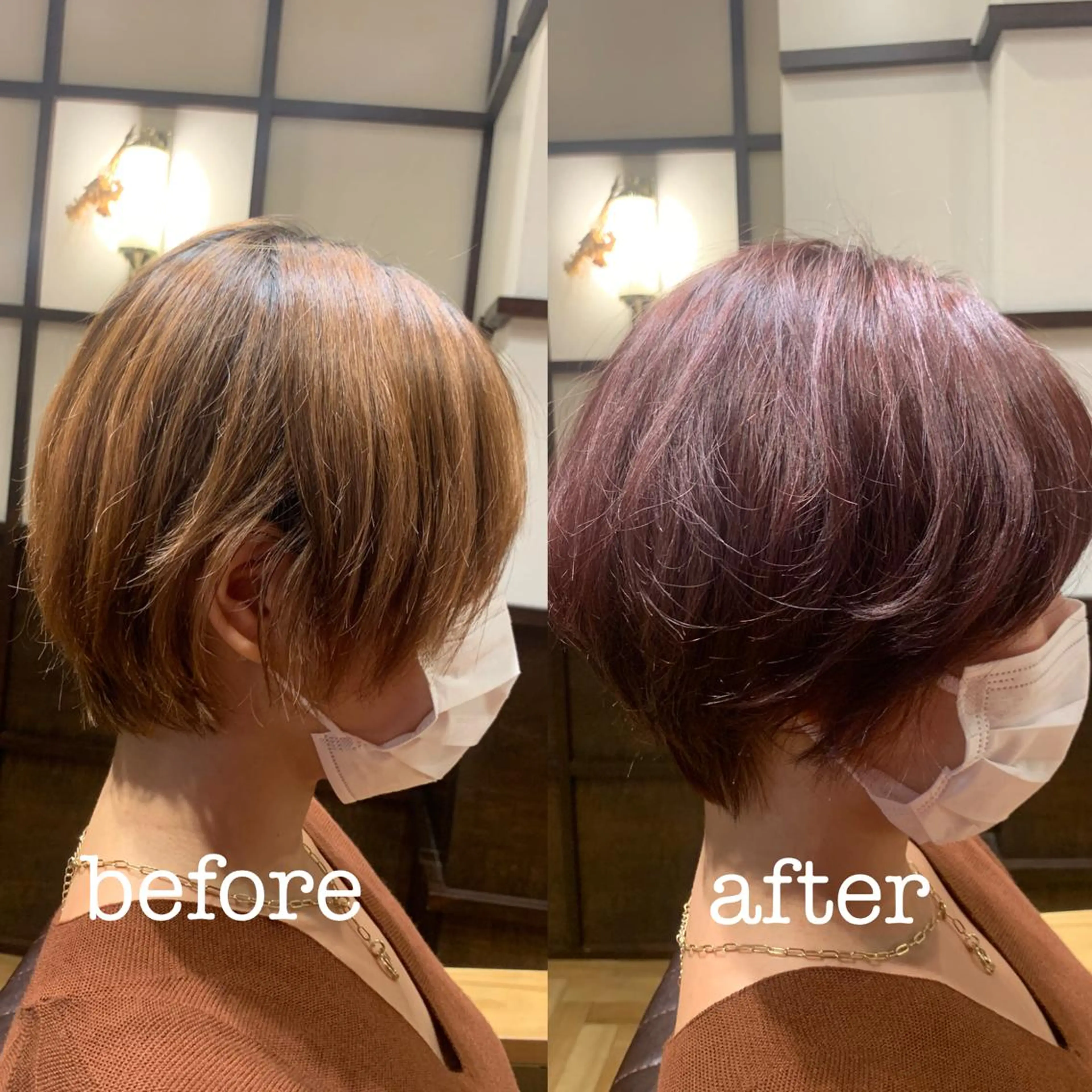 ショート カラー 【くせ毛のお医者さん 🍀】栗橋のヘアスタイル