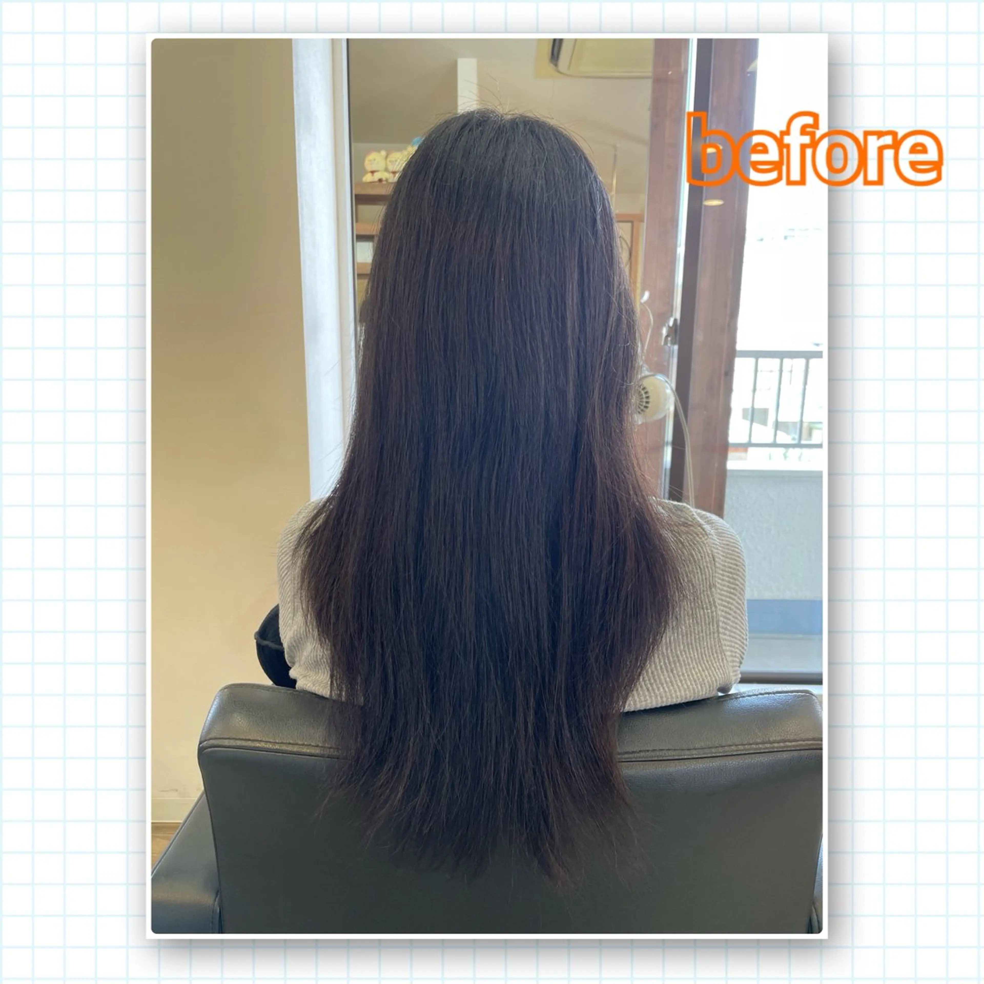 ロング アミーベル🧸🧡 井口店✂️しおりのヘアスタイル