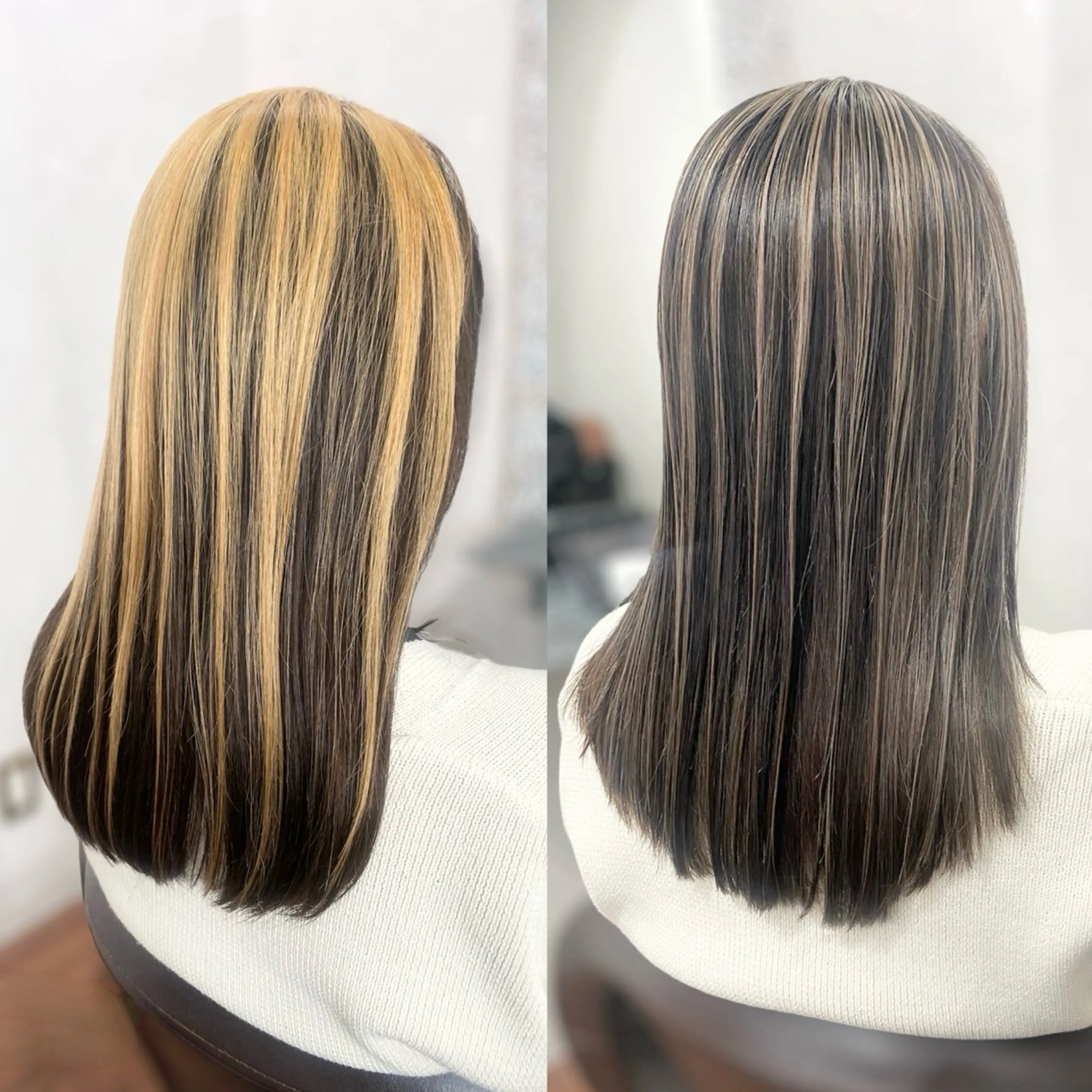 ロング カラー ハイライトカラー ハイライト _White所属・ＳＨＩ ＺＵのヘアスタイル