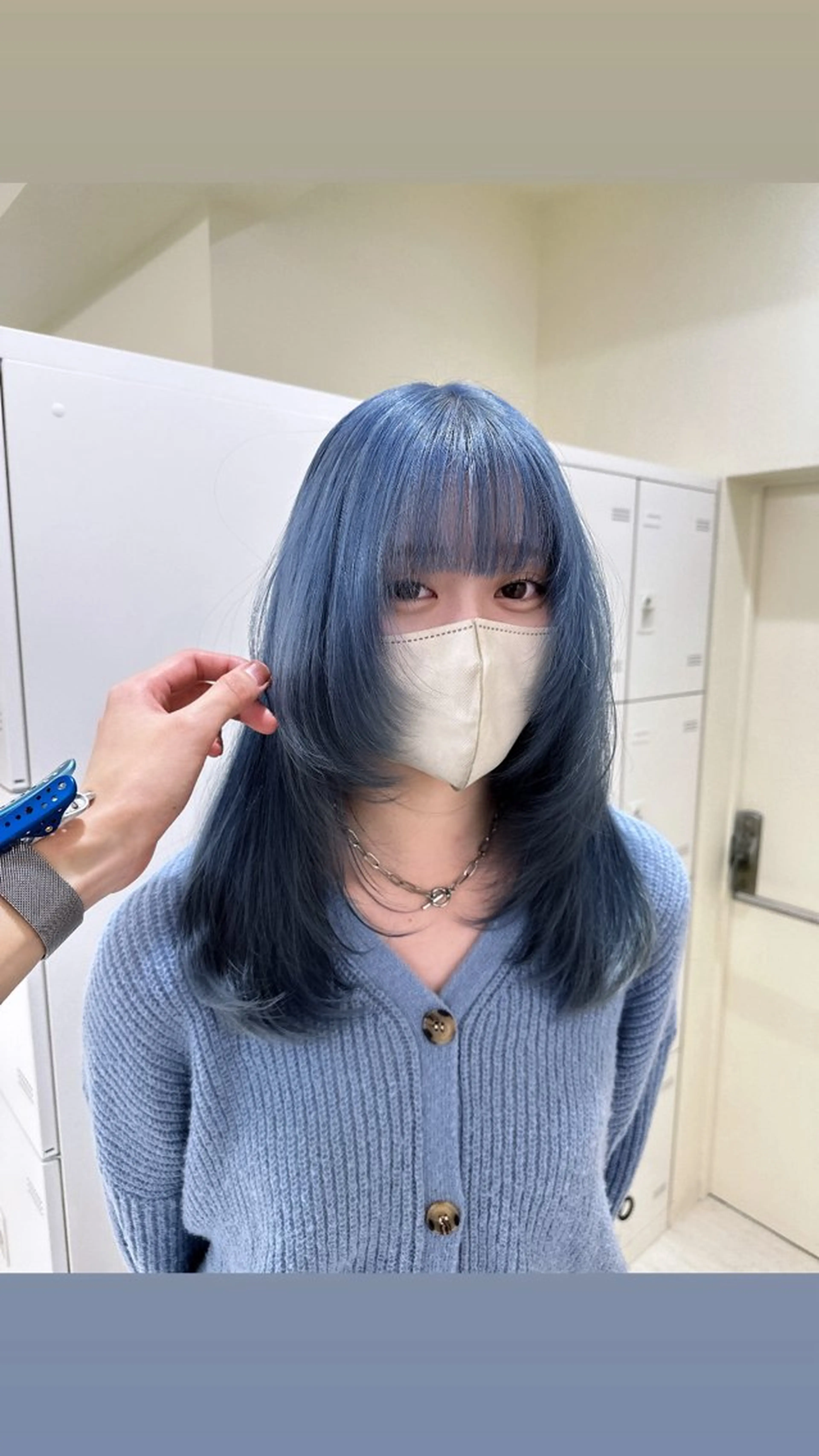 ロング カラー ヘアアレンジ 🌈艶カラー/ 韓国風レイヤーカットのヘアスタイル