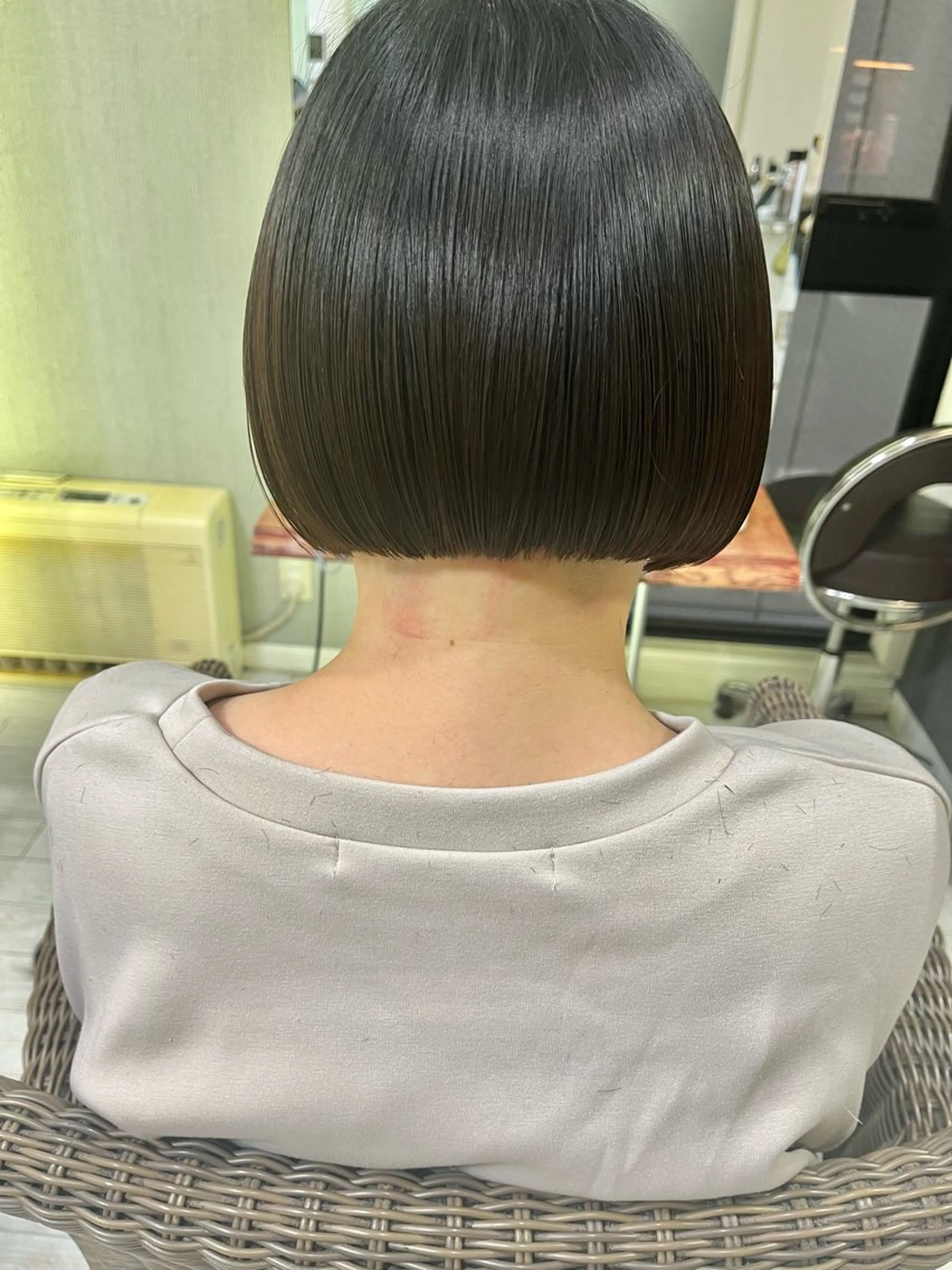 ミディアム ボブ カット ヘッドスパ ママ美容師 ＊ヒマワリのヘアスタイル