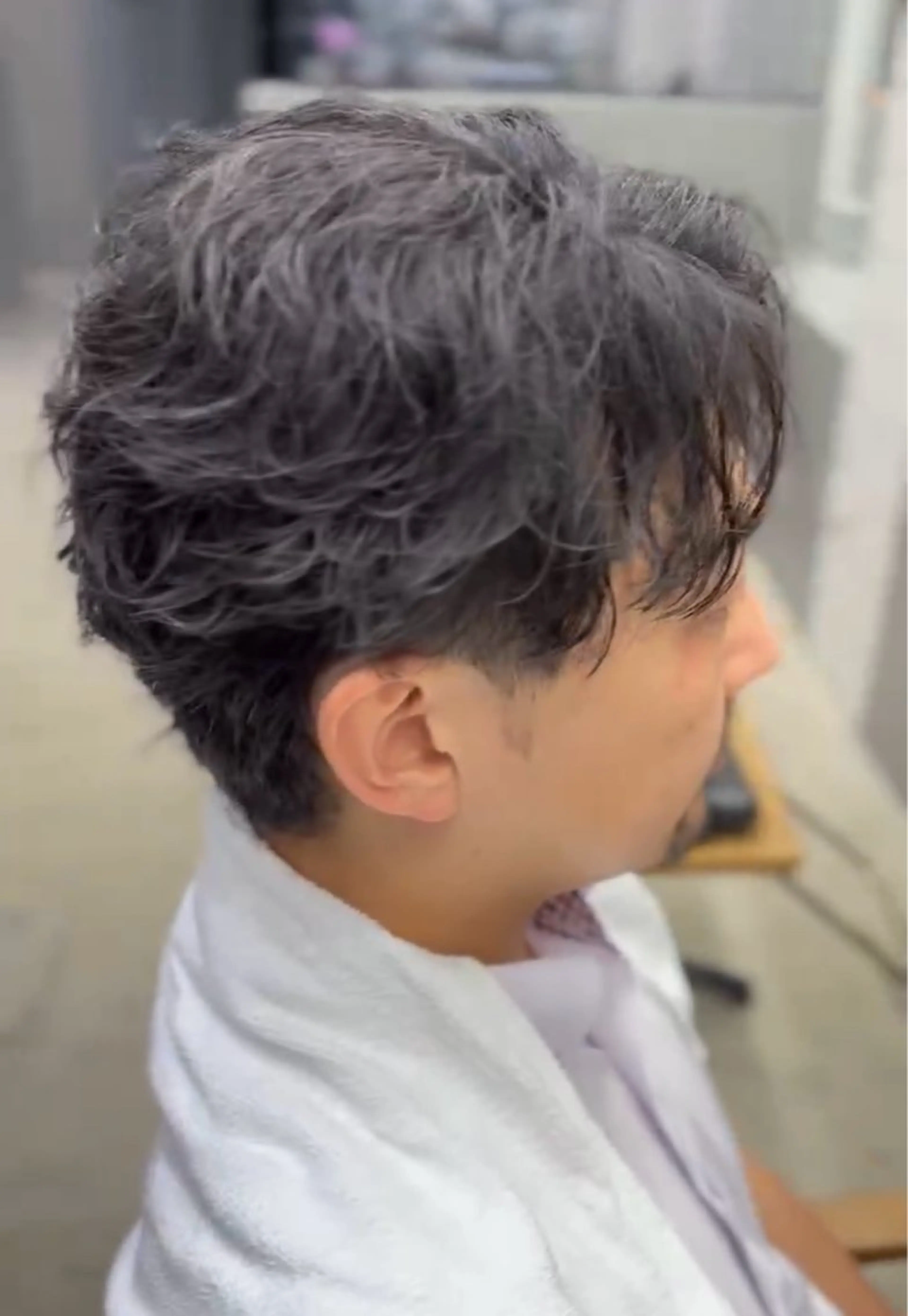 ショート パーマ メンズ カット パーマ メンズ専門サロン wokeのヘアスタイル