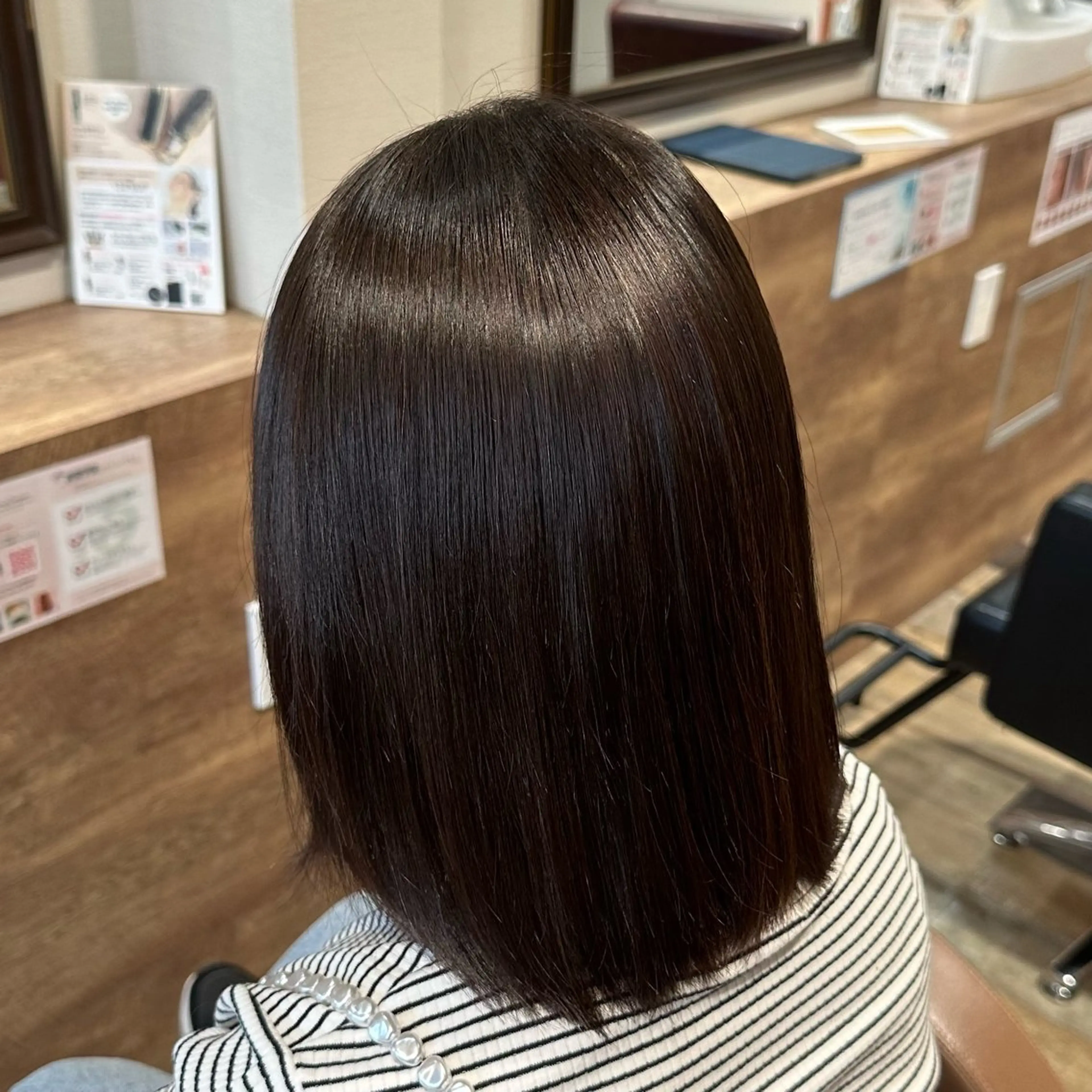 ミディアム 縮毛矯正 柔らかいcolor ￤韓国￤🩰マユ🩰のヘアスタイル