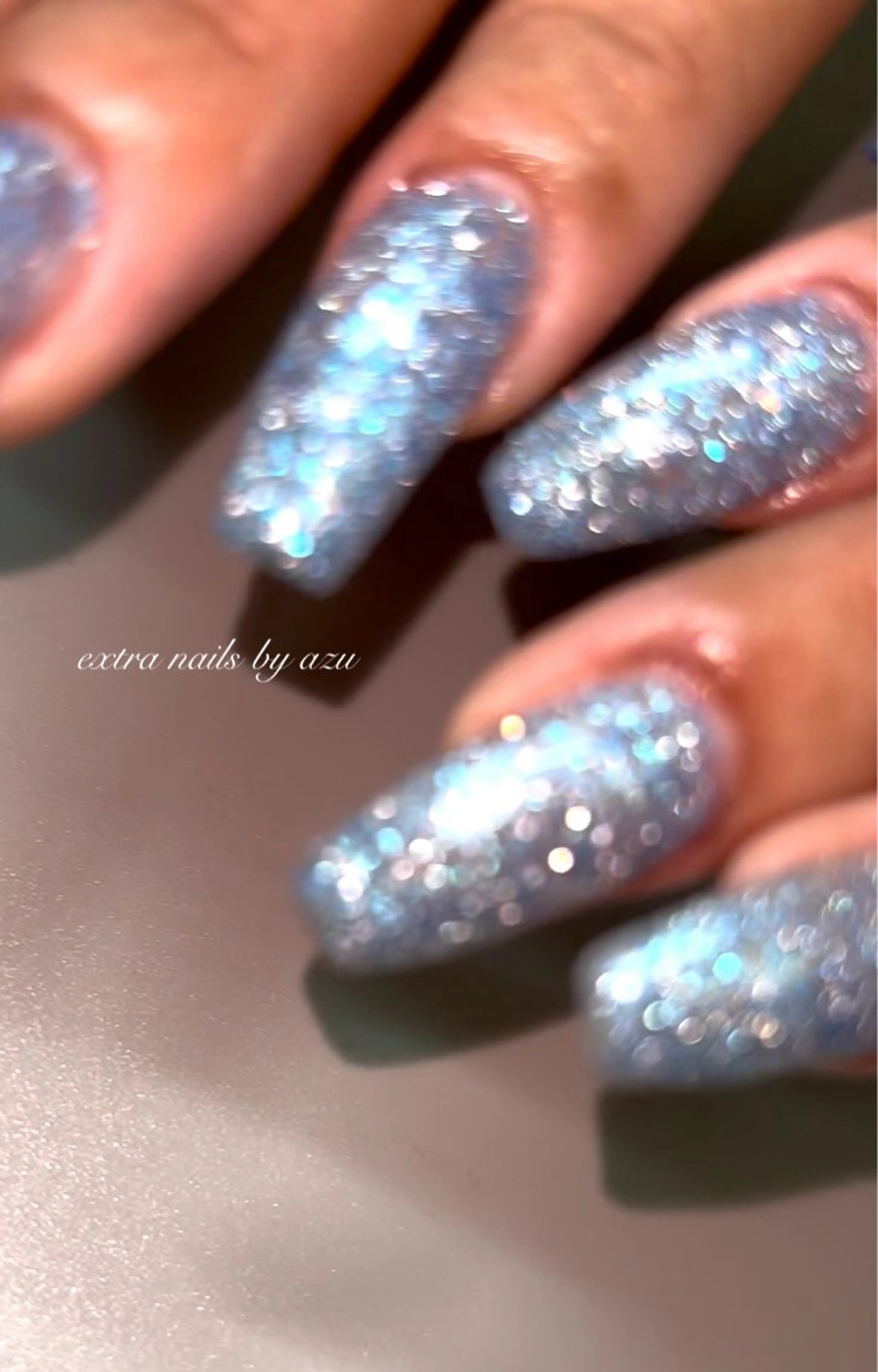 ネイル フラッシュネイル ハンドネイル extranails /wax　azuのネイルデザイン