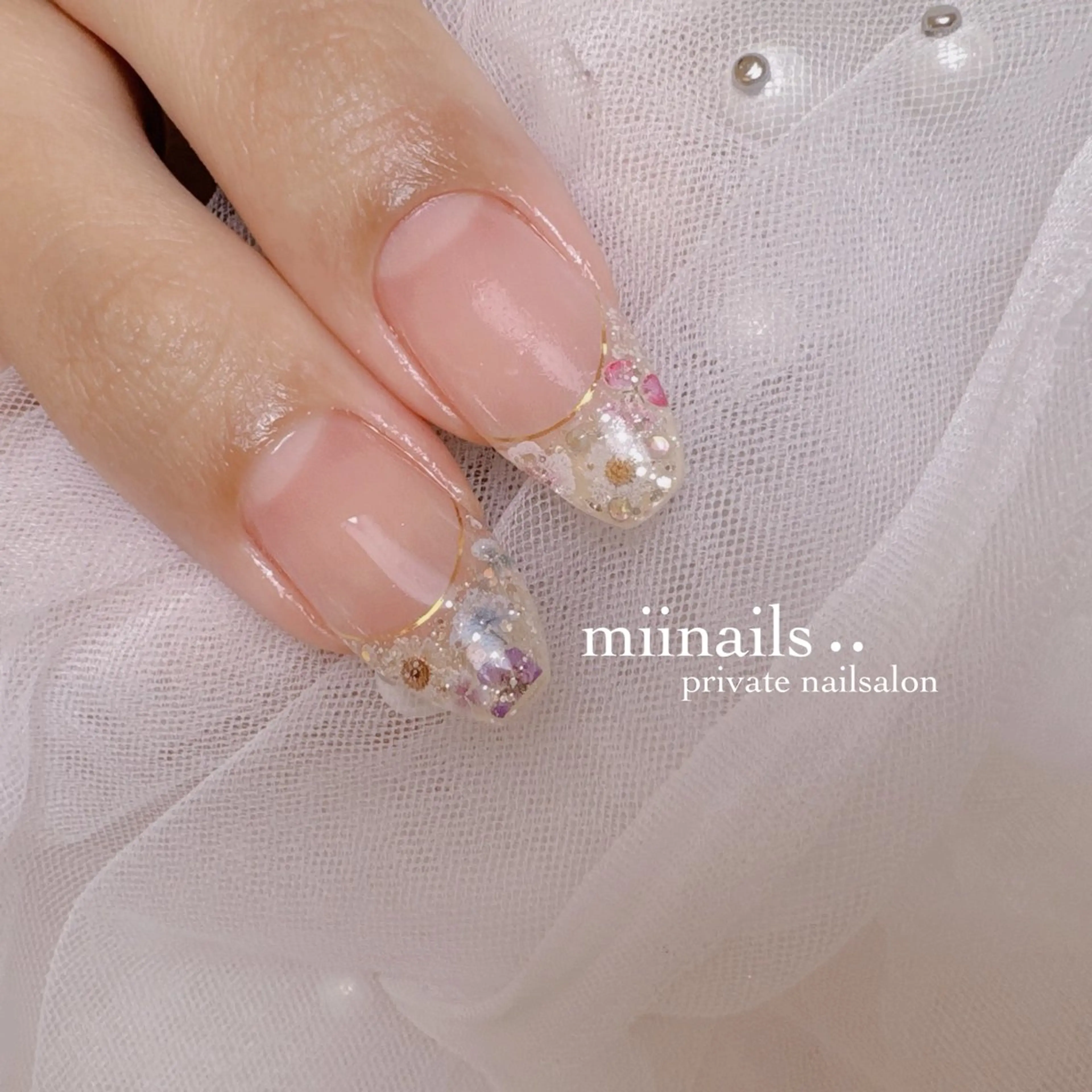 ネイル 韓国ネイル ワンホンネイル ハンドネイル nailsalon miinailsのネイルデザイン