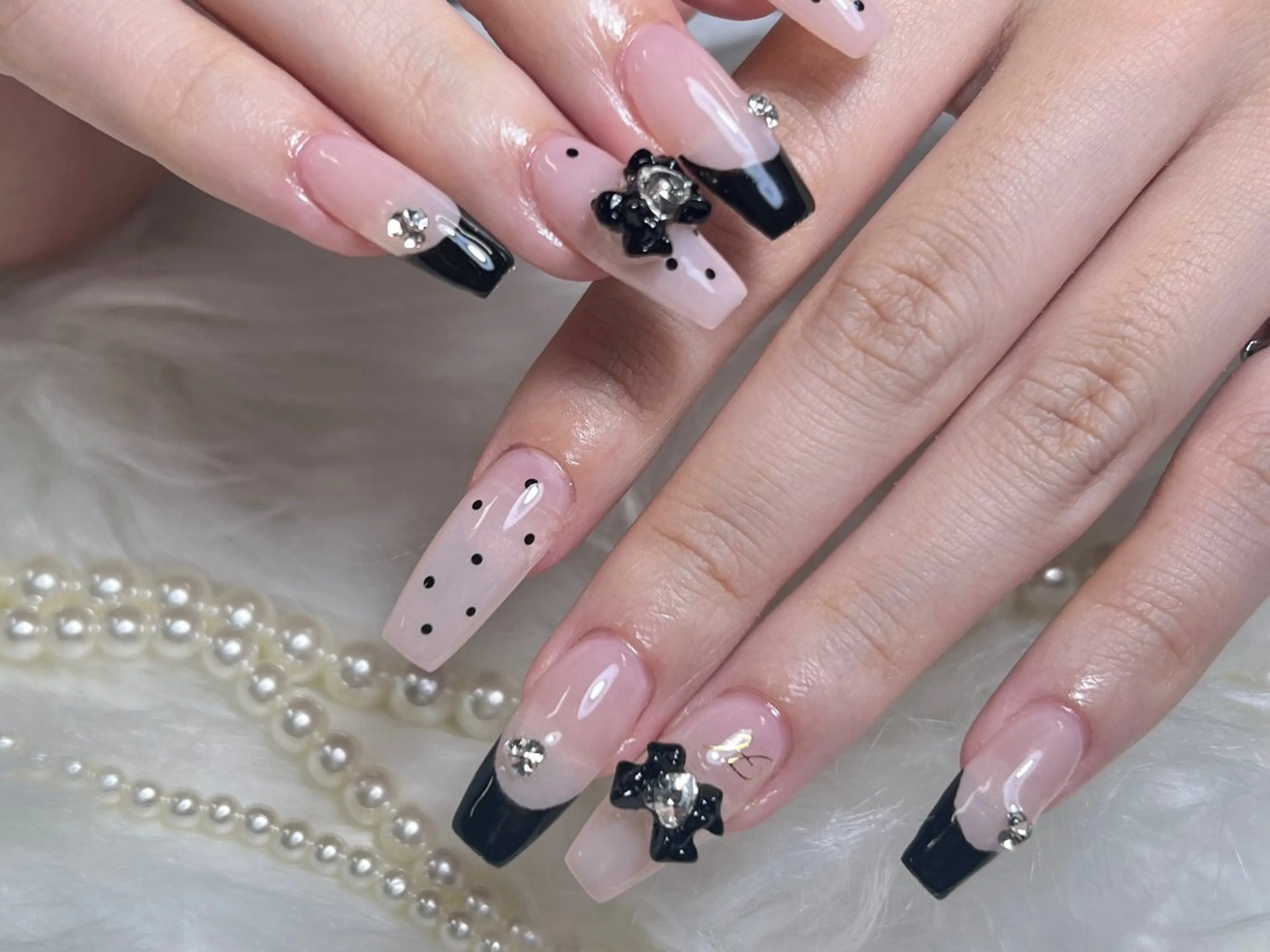 ネイル 長さ出し スカルプネイル ワンホンネイル ハンドネイル Moa nailのネイルデザイン