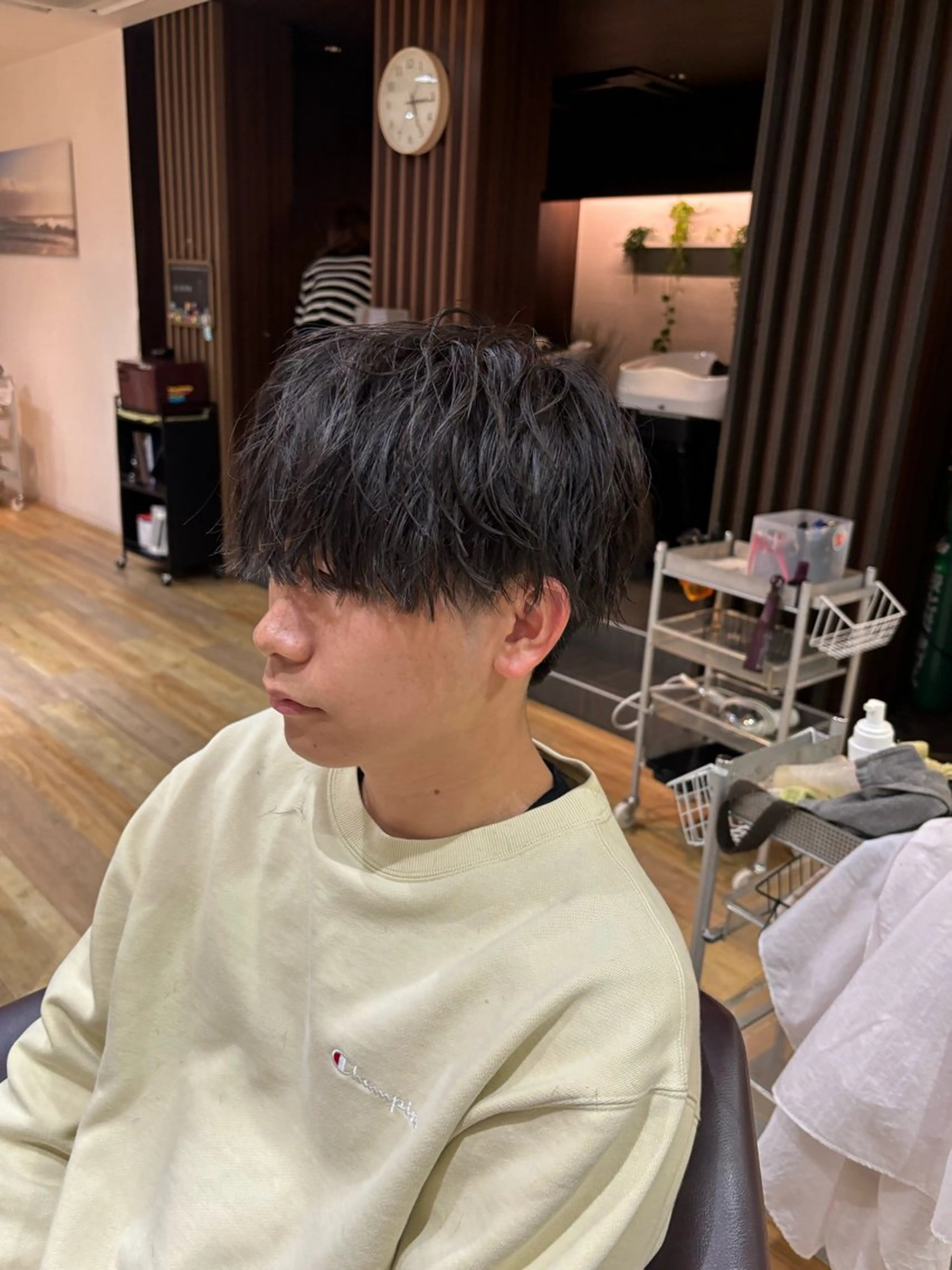 パーマ メンズ ¥0カットモデル募集 ✨川上歩夢💫のヘアスタイル