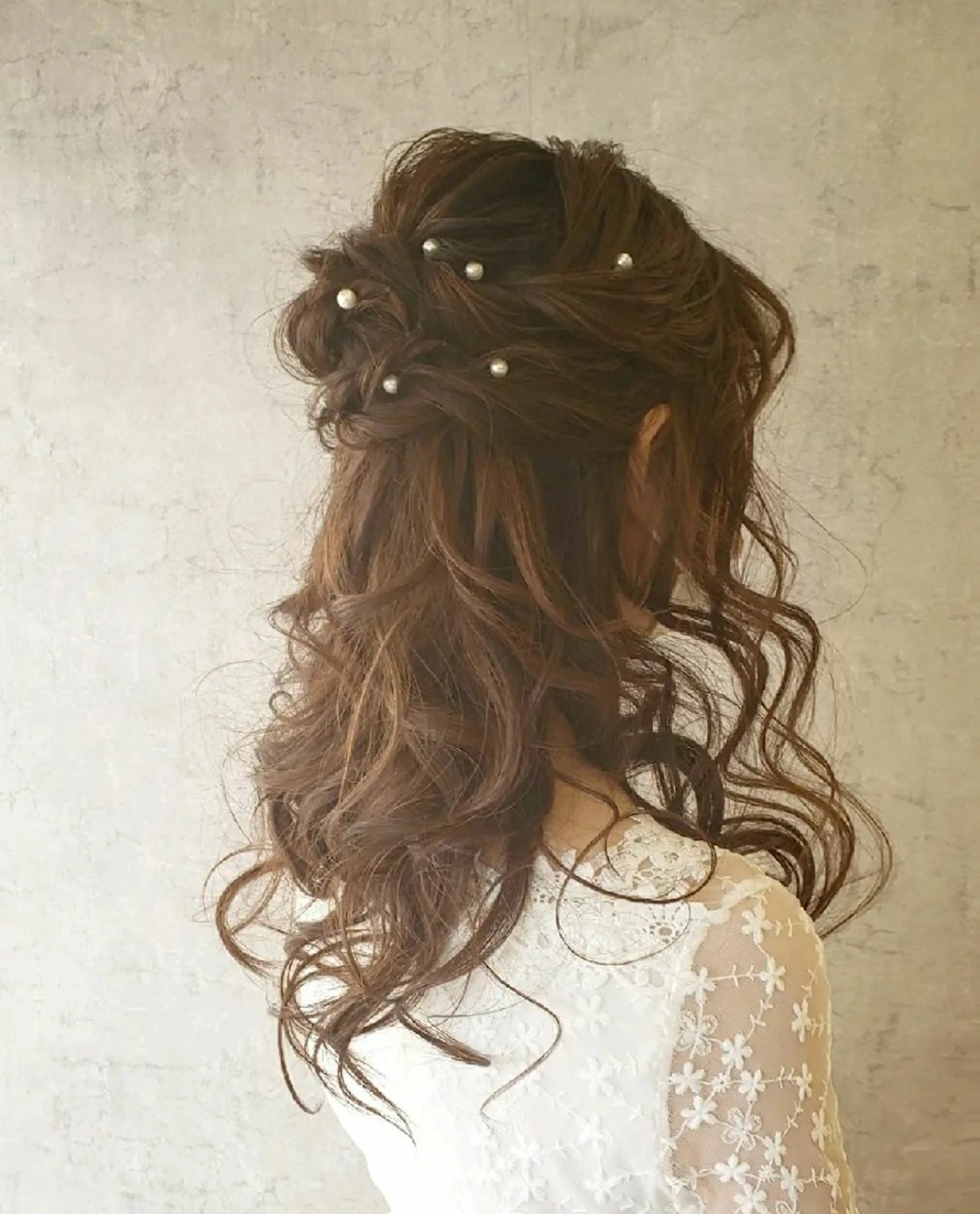 ヘアアレンジ 結婚式・ブライダル 入学式 FOCUS北小金所属・🤍山岸 彩花🤍のヘアスタイル