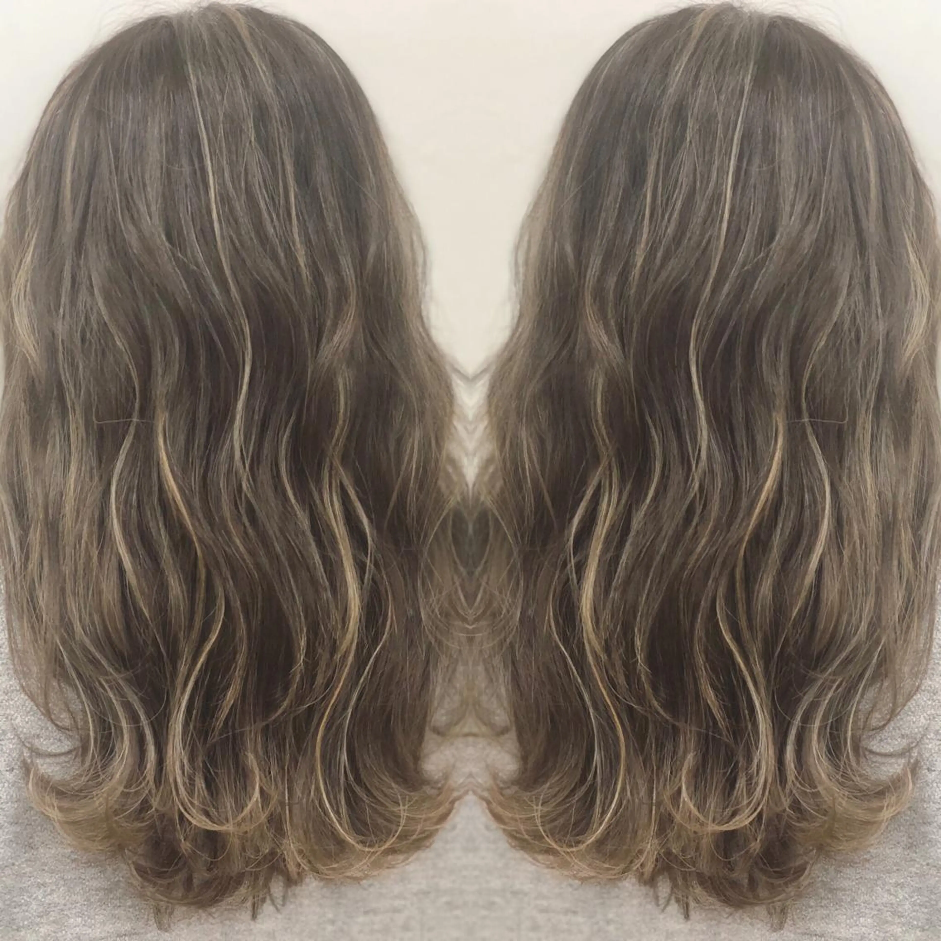 セミロング カラー ハイライトカラー ハイライト TOTAL BEAUTY BREK 静岡掛川店所属・⭐︎BREK 静岡掛川店⭐︎のヘアスタイル