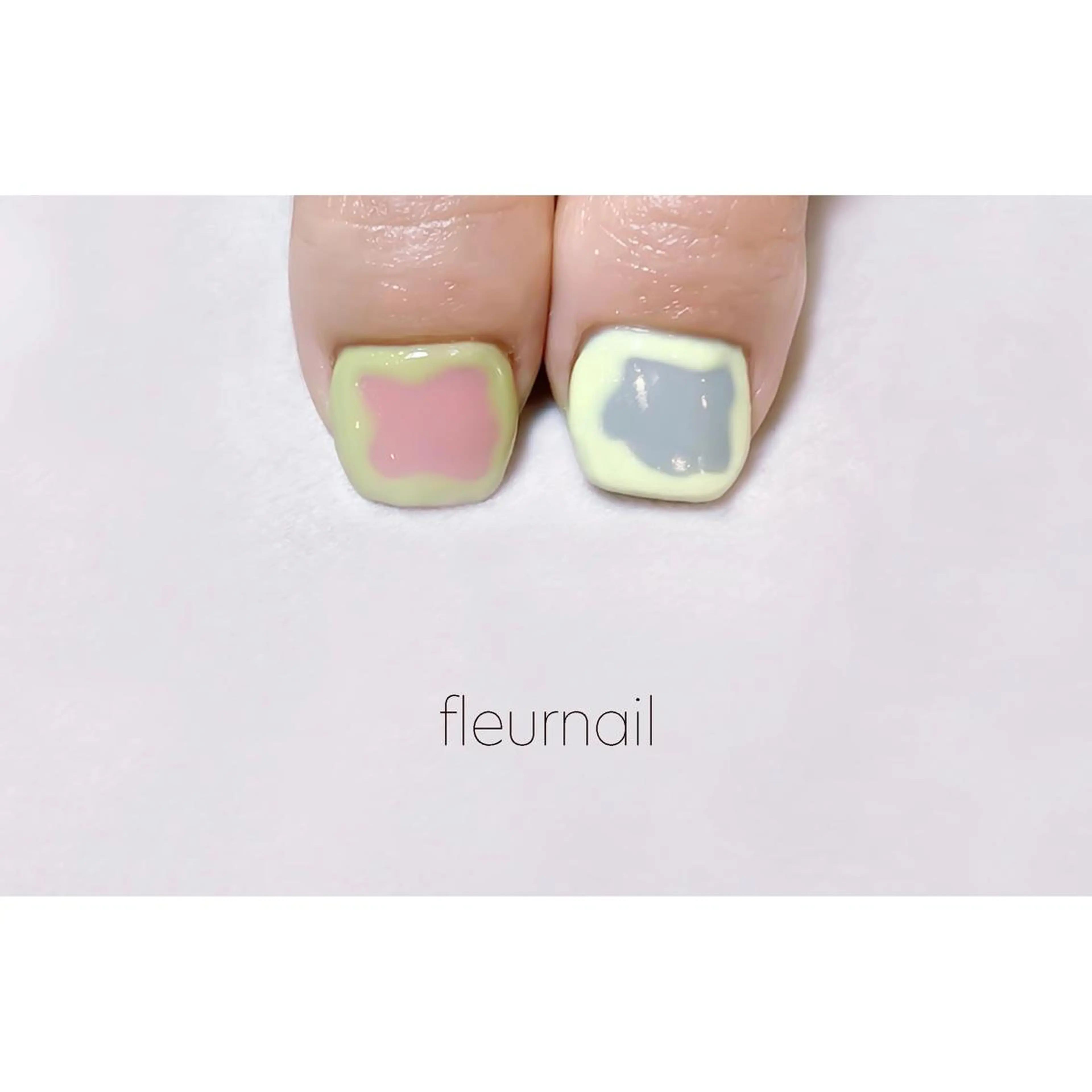 ネイル ジェルネイル パラジェル 春ネイル ハンドネイル 【パラジェル登録サロン】nail pollen所属・fleurnail miuraのネイルデザイン