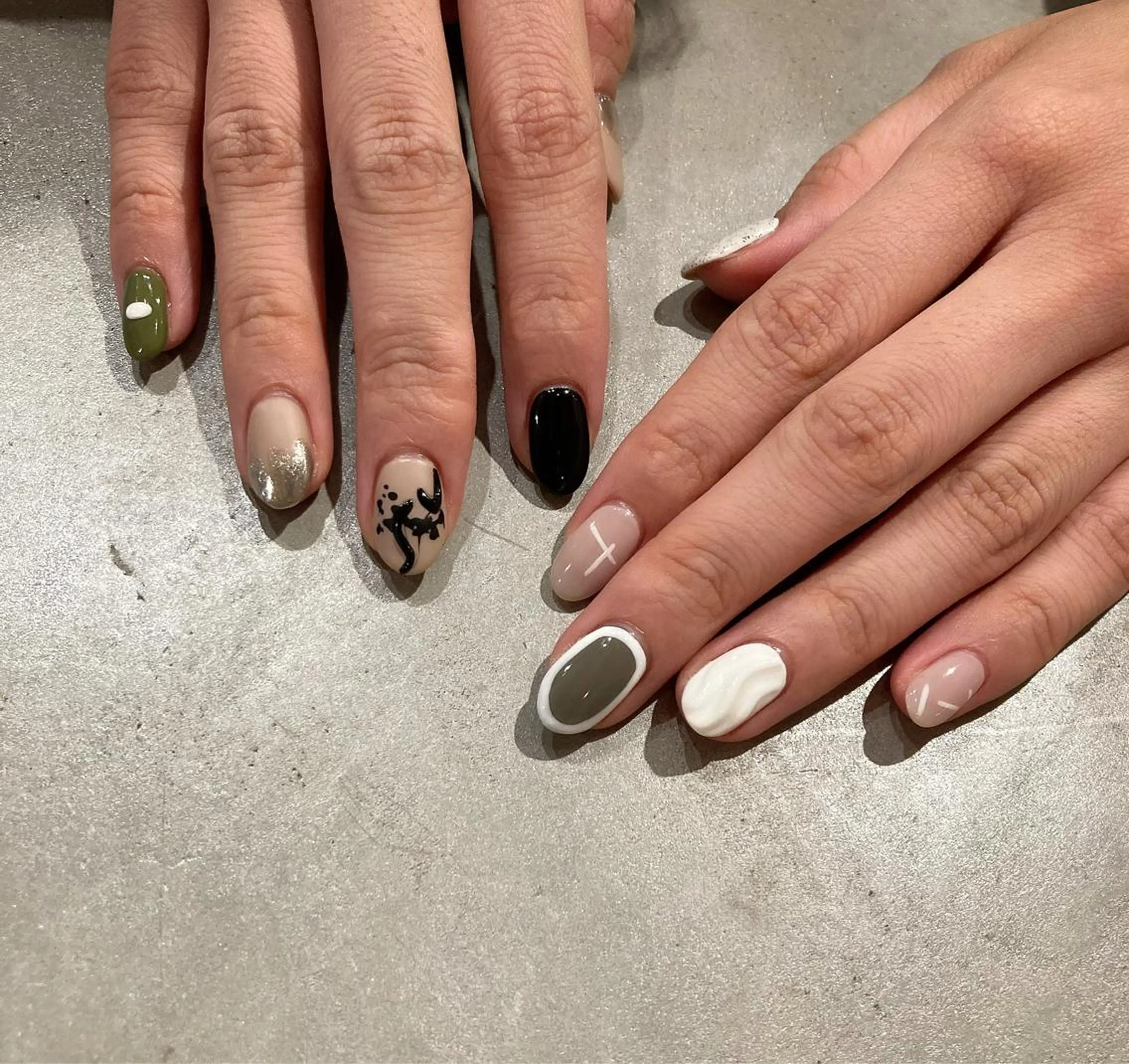 ネイル アートネイル 長さ出し ジェルネイル 氷ネイル・うるうるネイル マットネイル ハンドネイル nail salon Soeurのネイルデザイン
