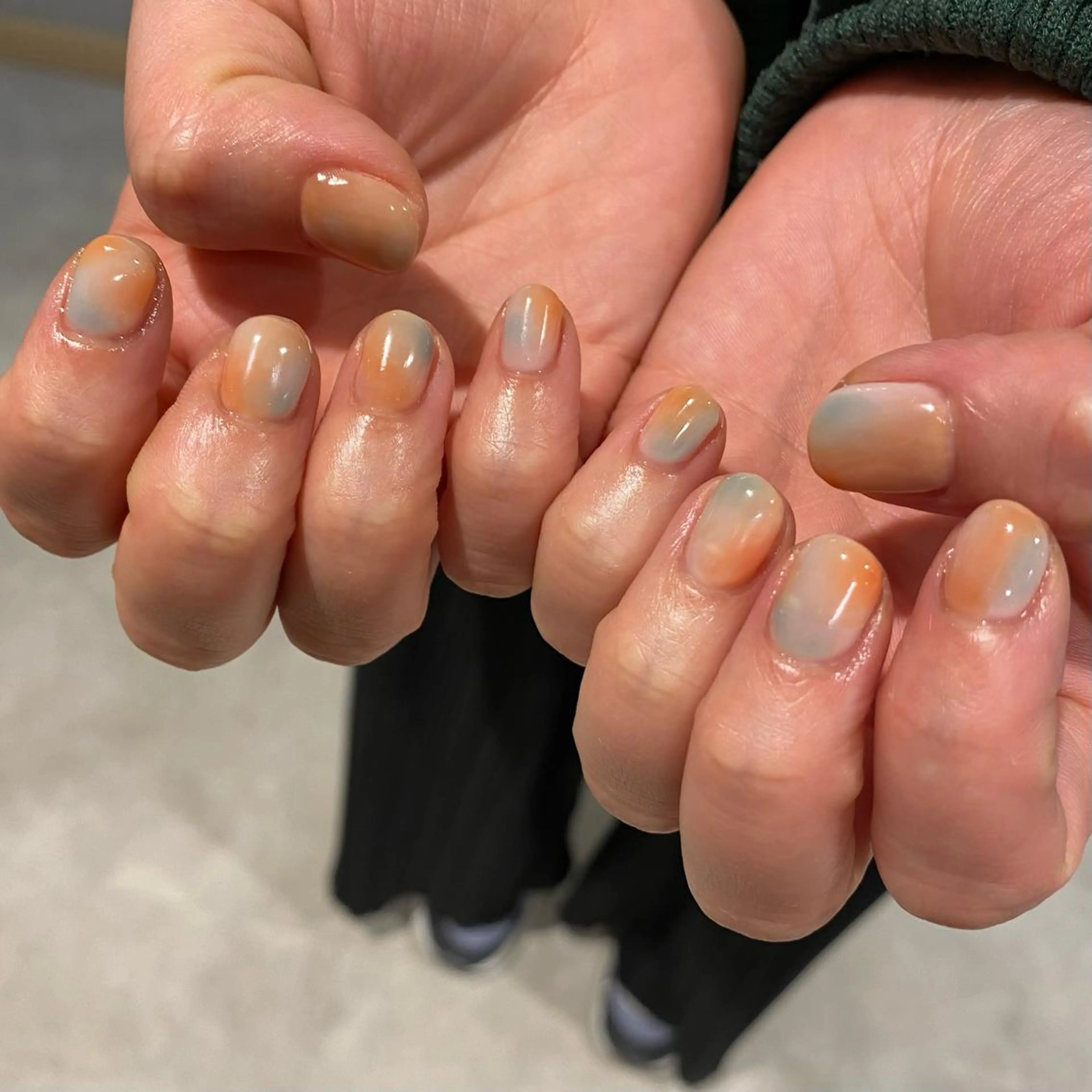 ネイル ニュアンスネイル ハンドネイル RINO AMANE nailのネイルデザイン