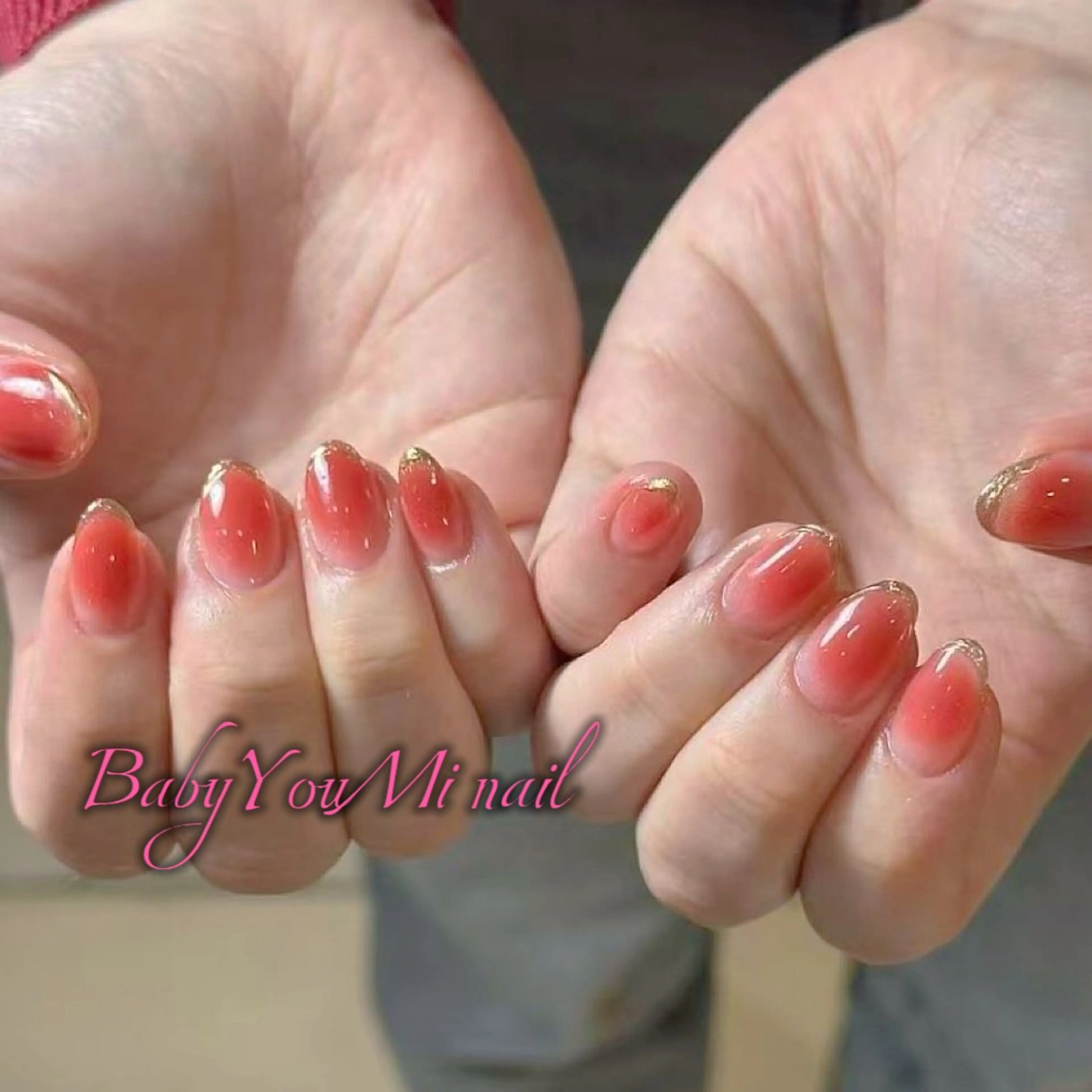 ネイル オーロラネイル 成人式 フットネイル フレンチネイル ジェルネイル ハンドネイル Oomiya 服部のネイルデザイン