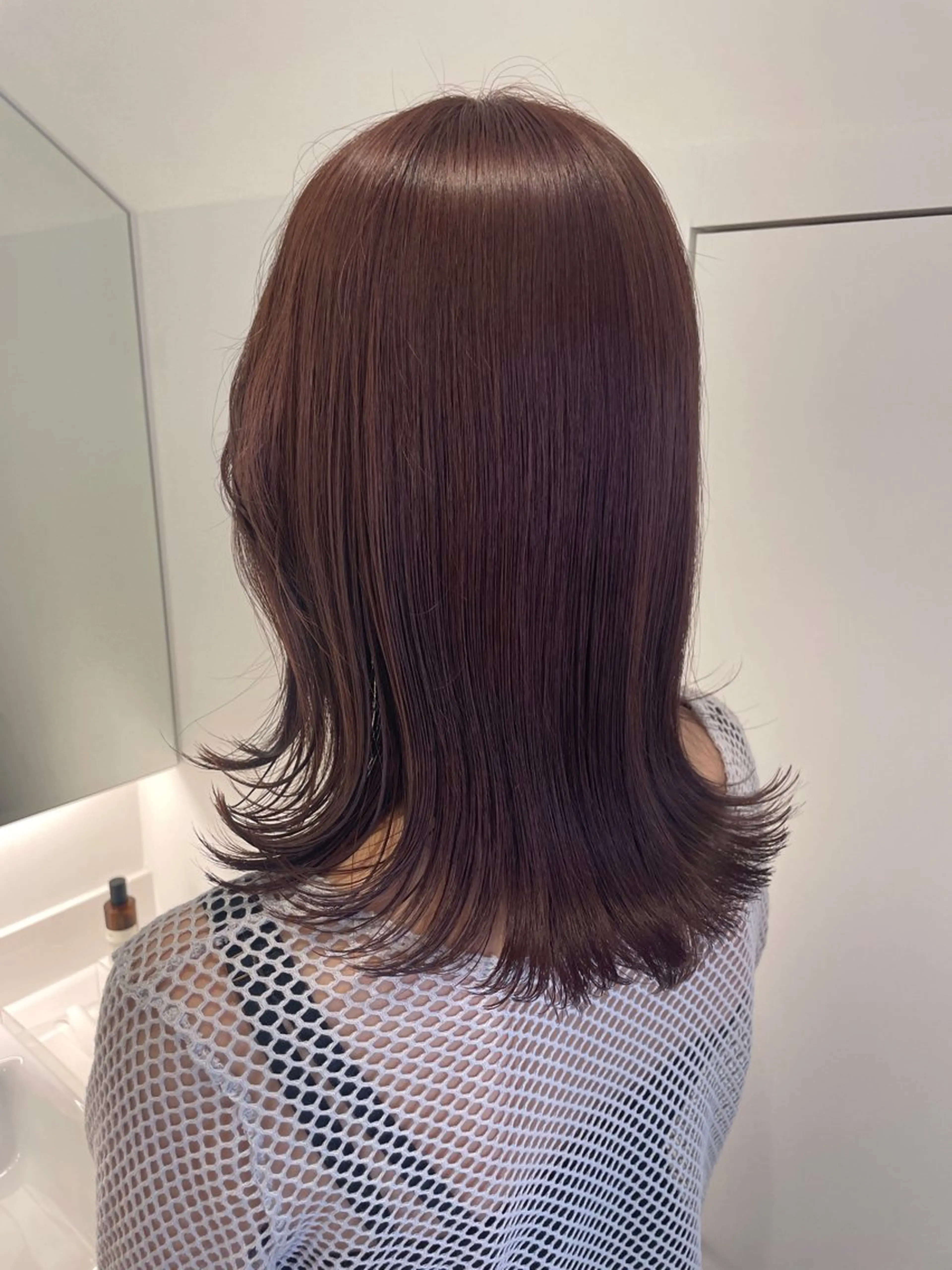 ミディアム ラベンダーブラウン nico. Julieのヘアスタイル