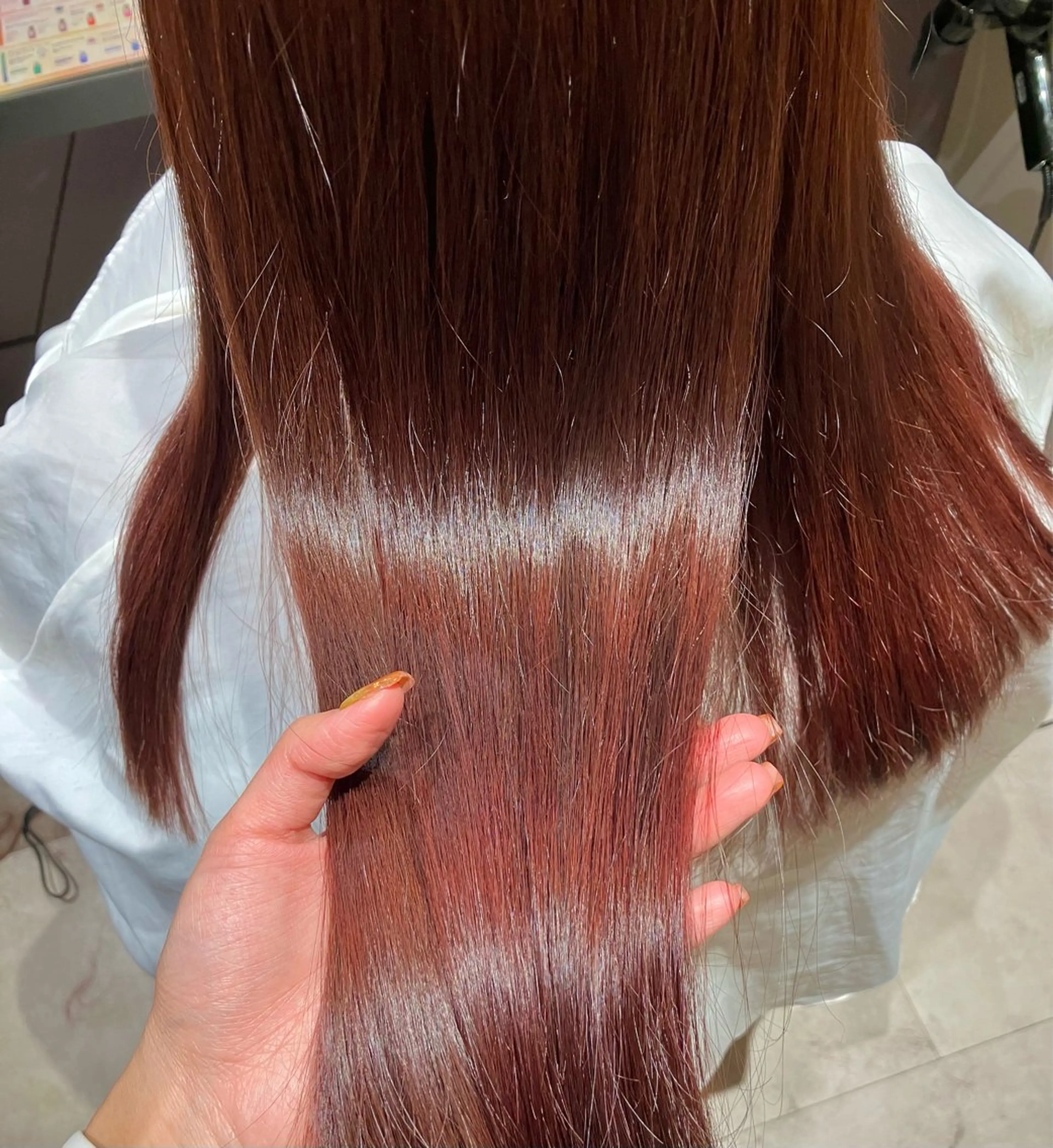 ロング カラー ブリーチ ブラウンカラー ブリーチなしカラー ピンクカラー ピンクブラウン NEST by chord所属・サキ🤍ハイトーン 🩰くびれ巻きヘアのヘアスタイル