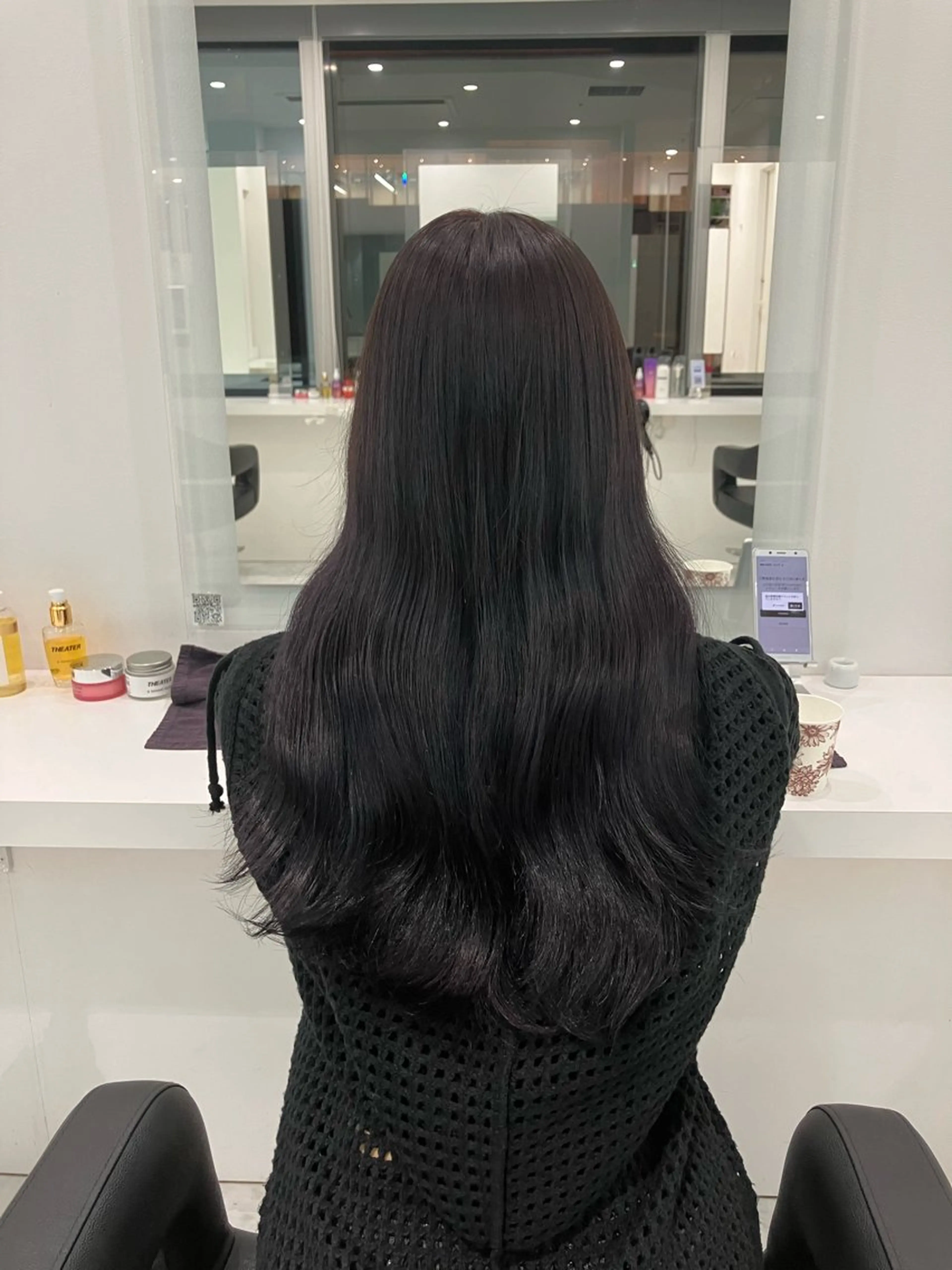 ロング カラー ヘアアレンジ 🫧透明感ラベンダー 似合わせ🫧あい🫧のヘアスタイル