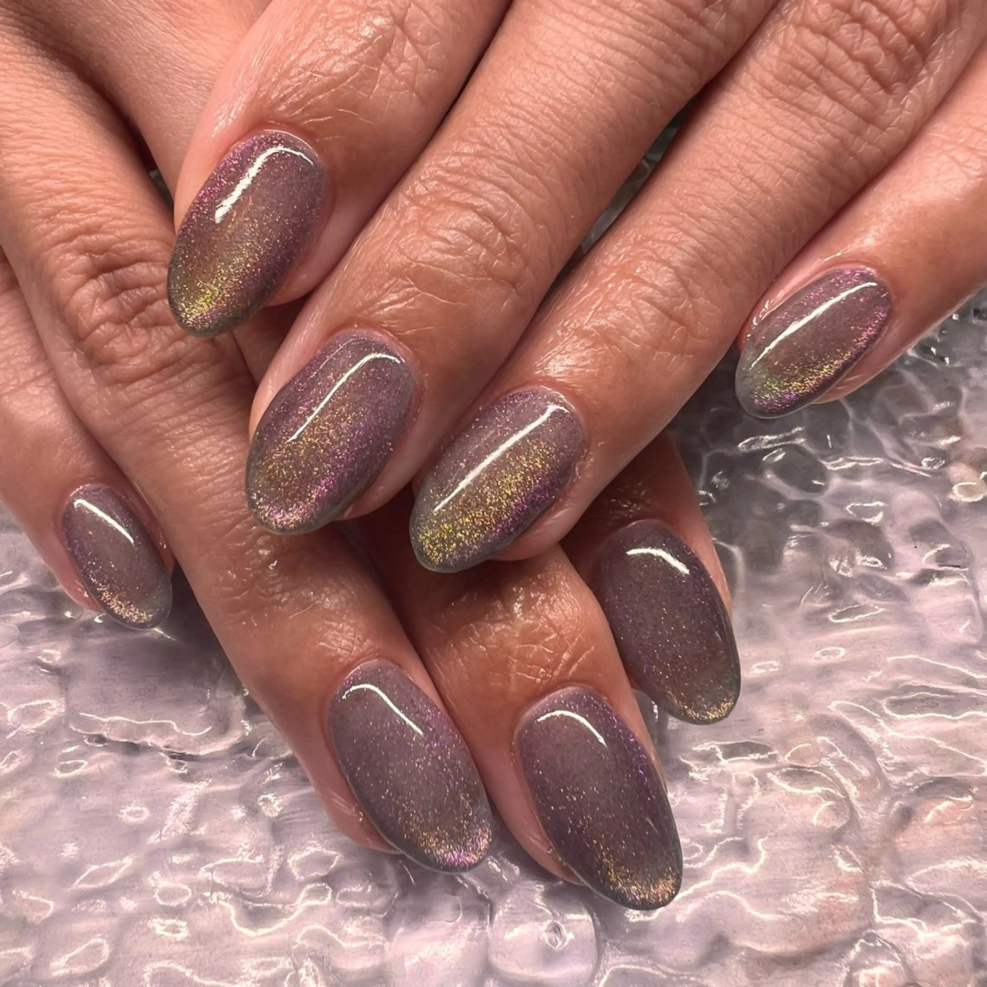 ネイル クリアネイル マグネットネイル ハンドネイル Maison de Bijou所属・マグ🧲等なんでも ワンカラー5660円のネイルデザイン