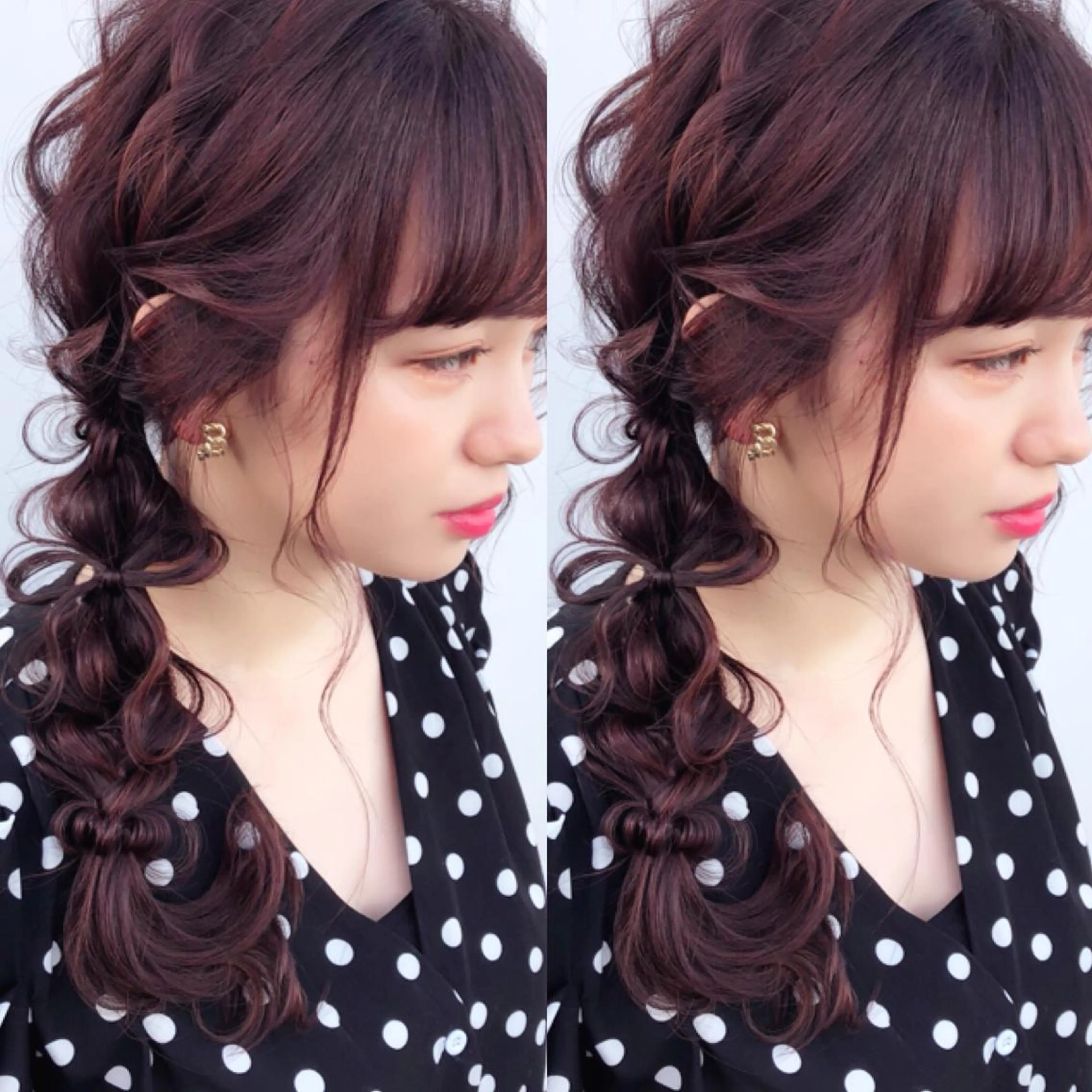 ロング カラー ヘアアレンジ ピンクカラー autre所属・大久保 ひでなりのヘアスタイル