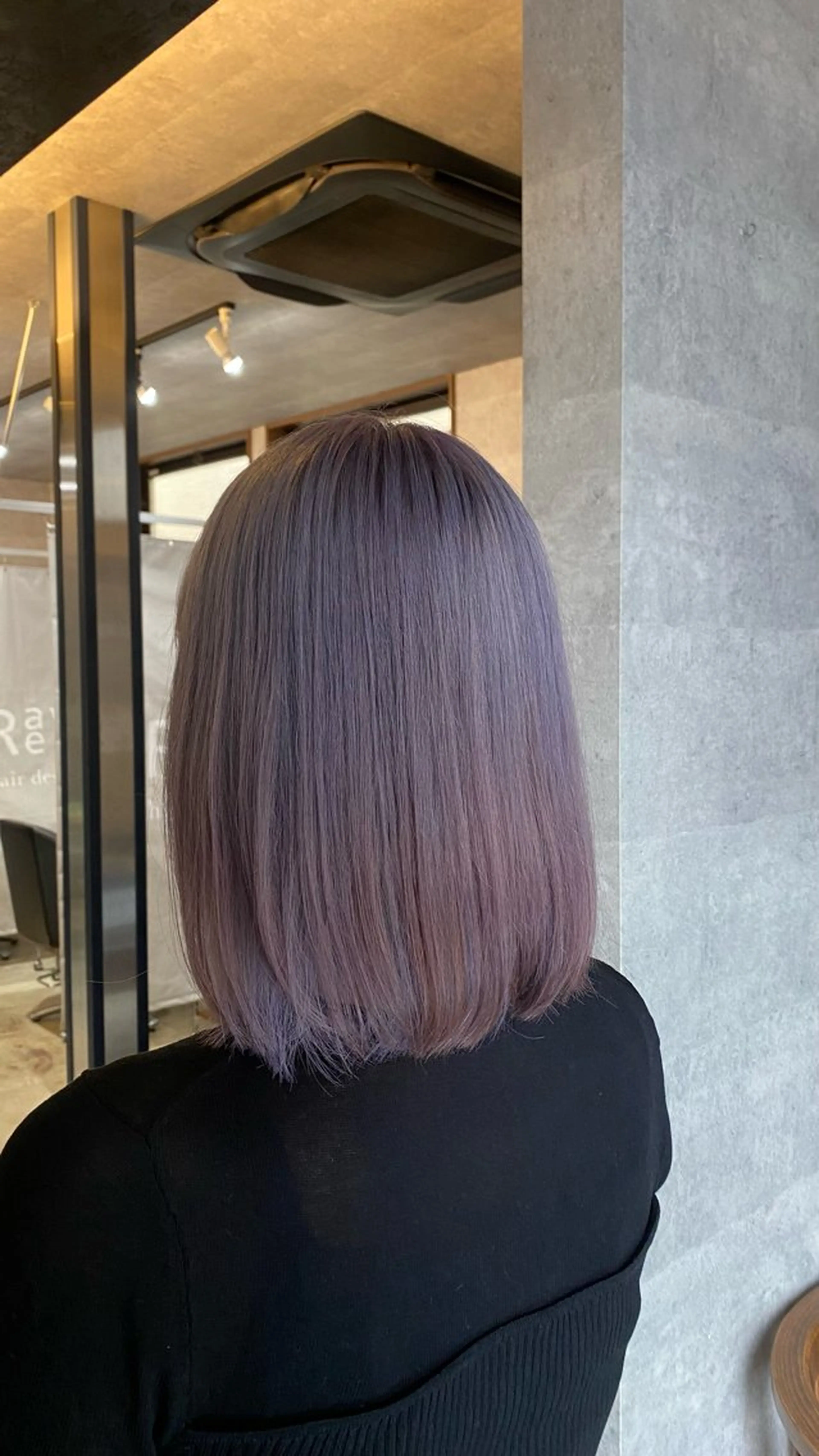 ミディアム カラー ラベンダーカラー 浅野  勇貴のヘアスタイル