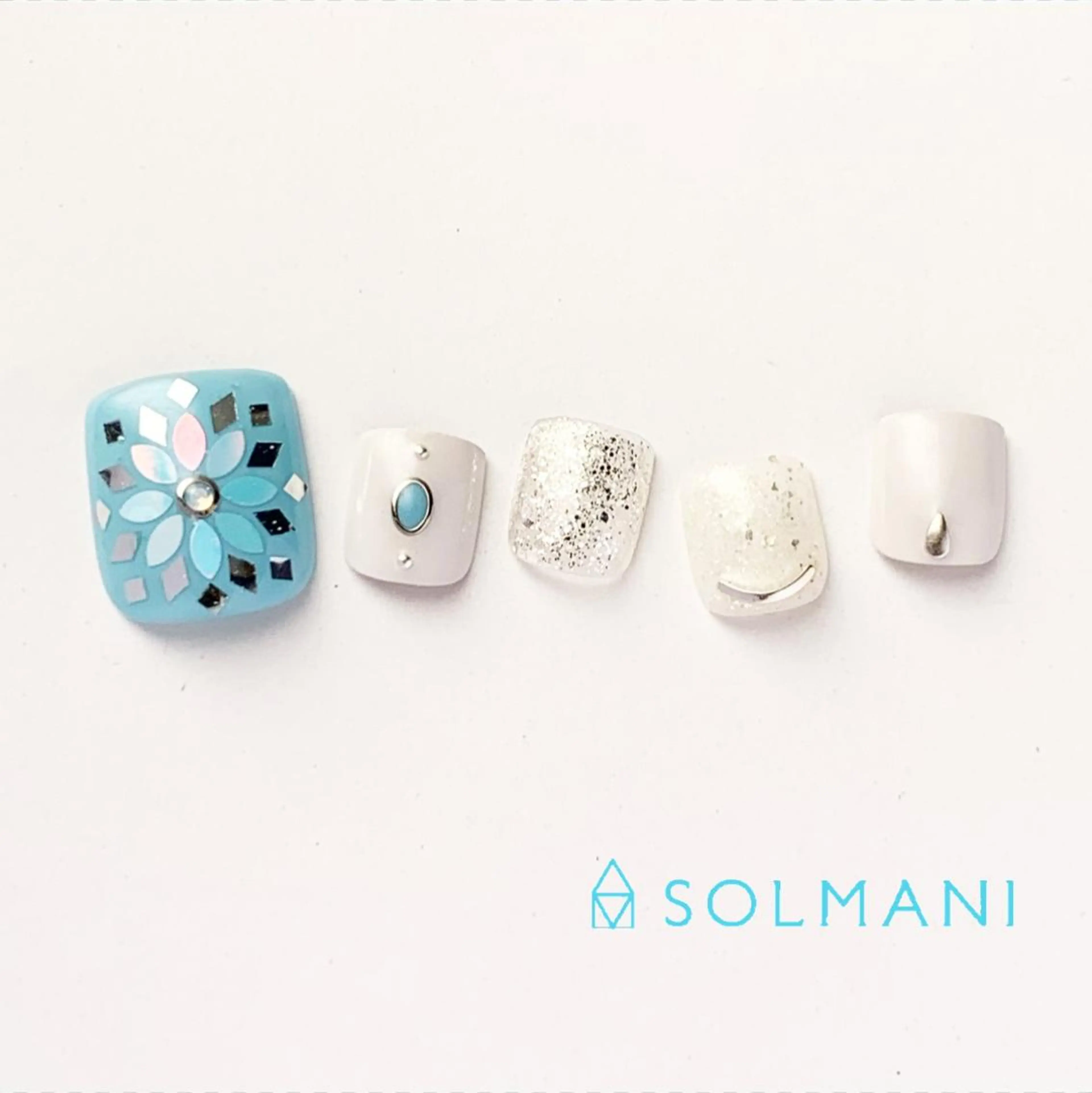 ネイル フラワーネイル フットネイル SOLMANI 予約担当のネイルデザイン