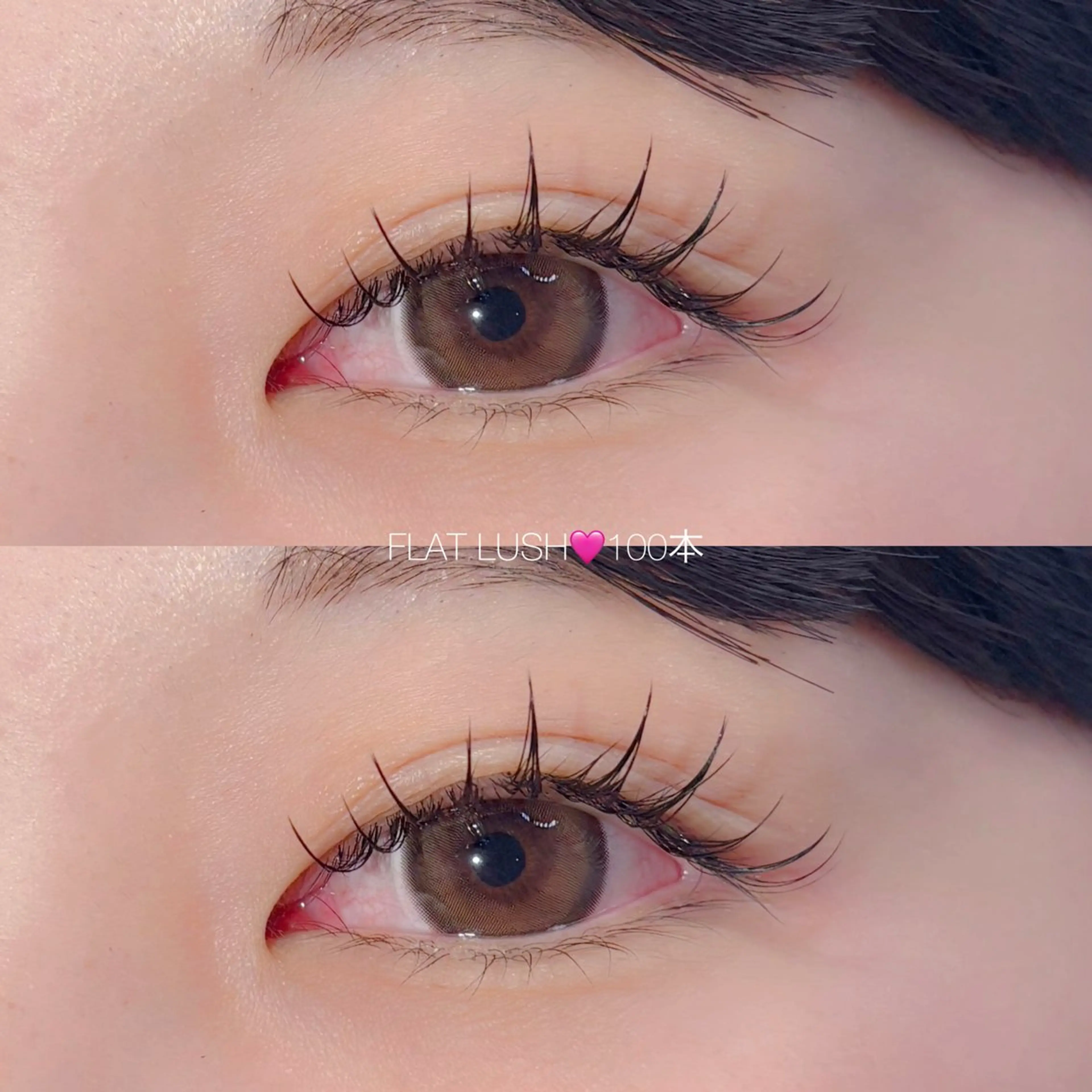 マツエク・マツパ キュート フラットラッシュ CreBiA🎀 ayaのマツエク・マツパデザイン