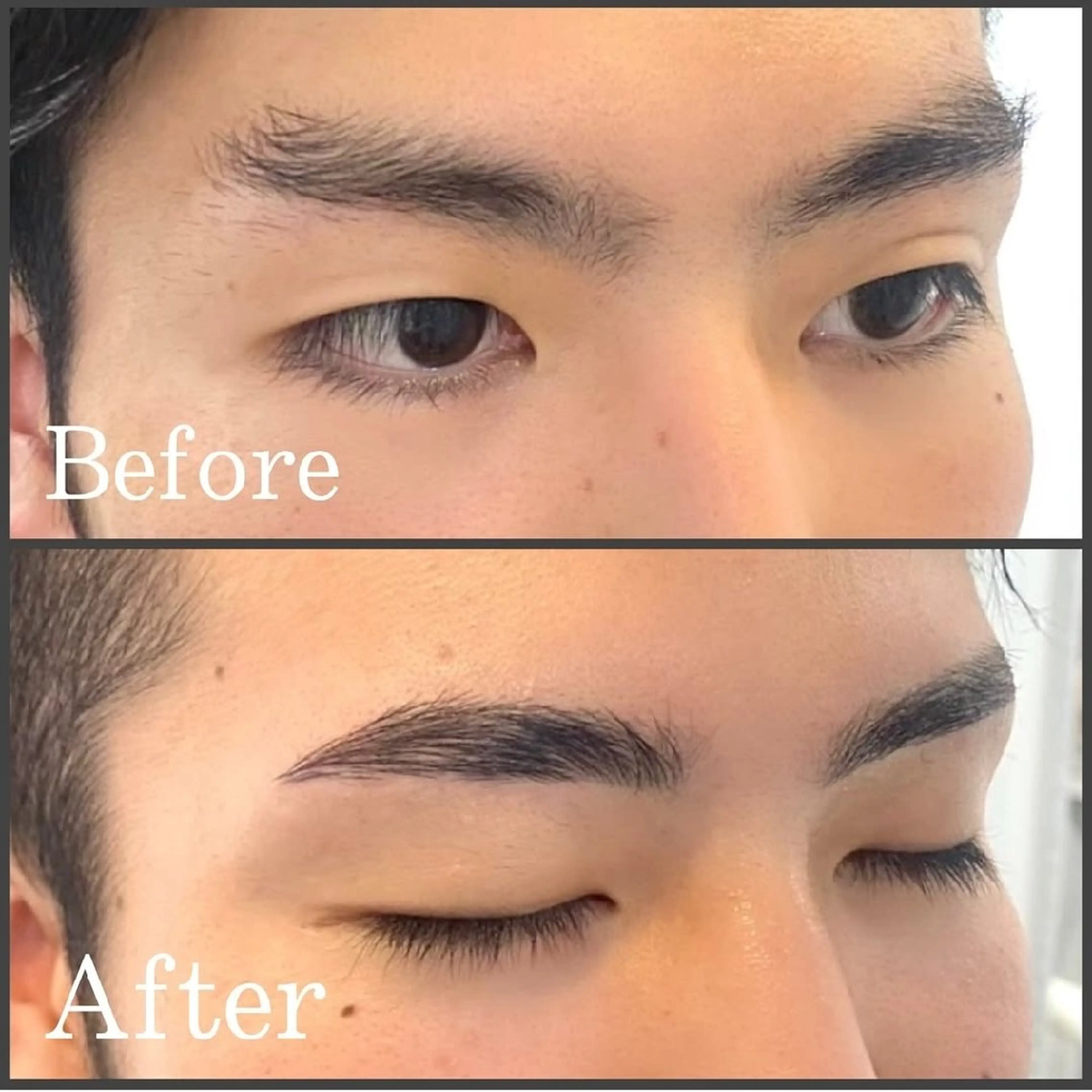 アイブロウ メンズ Lib face nail eyes 小松店所属・Lib 小松店 takeda 𖤐°のマツエク・マツパデザイン