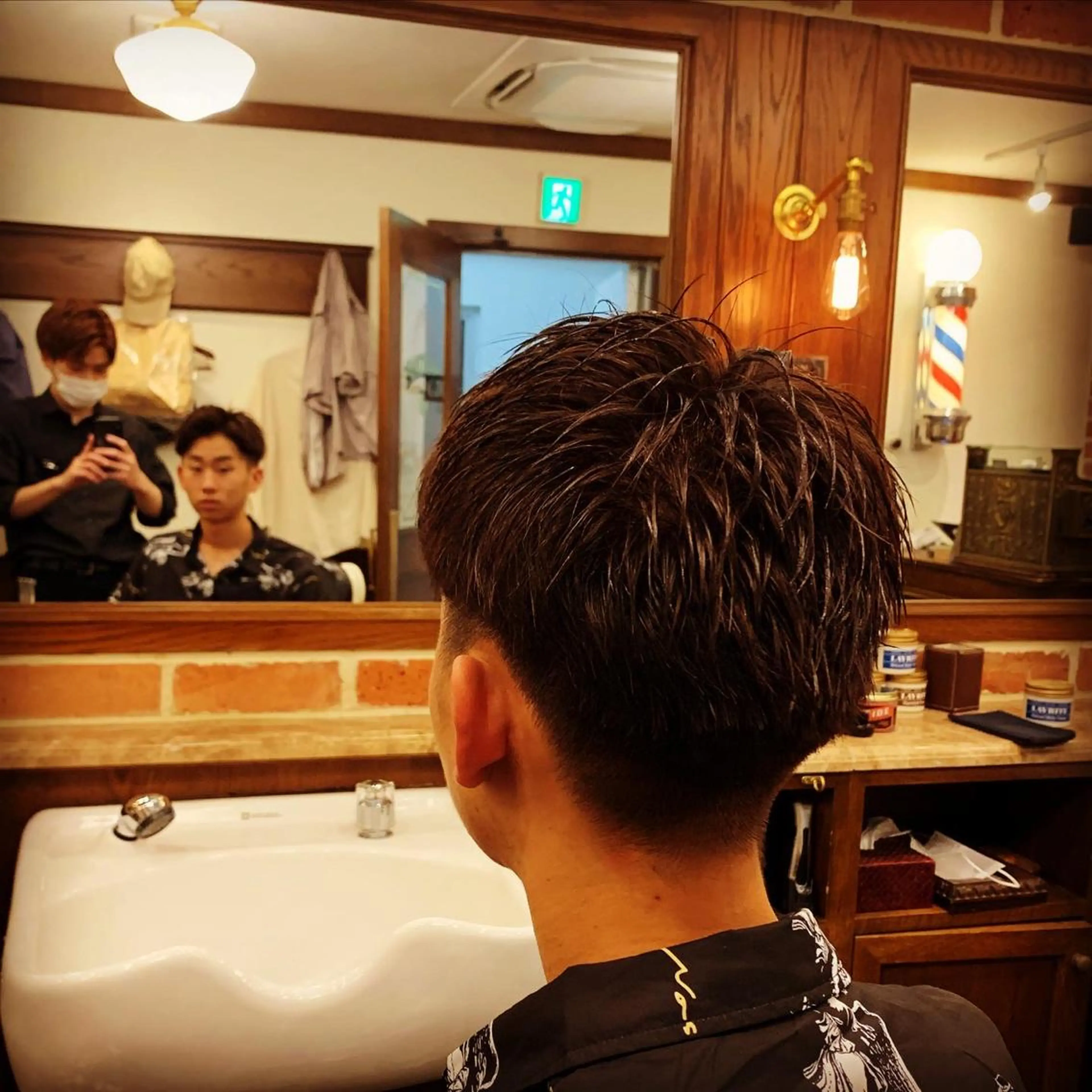 ショート メンズ ヒロ銀座 バーバーショップ神楽坂所属・ひらお あおとのヘアスタイル