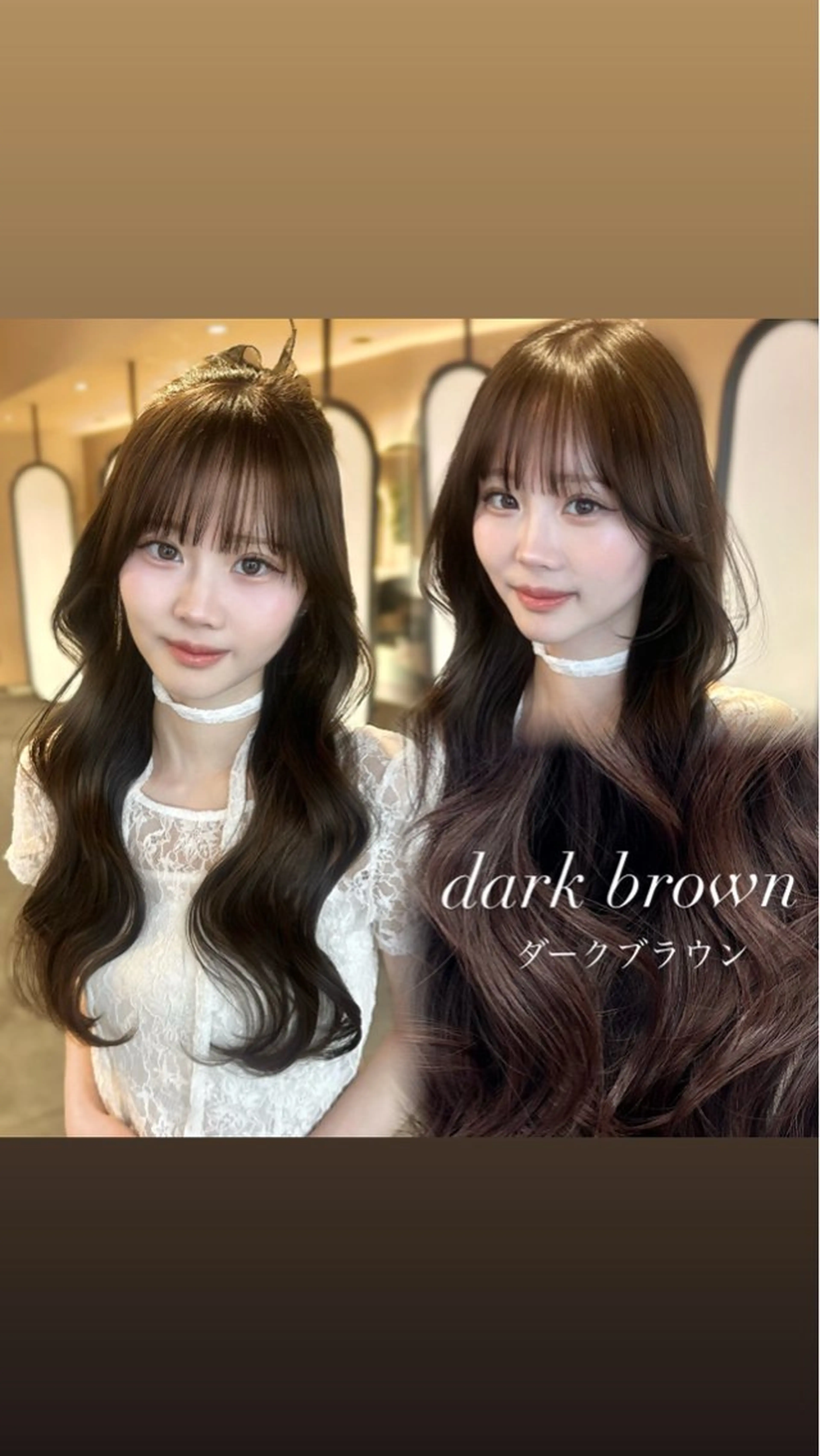 ロング カラー ヘアアレンジ カット ヘアカラー トリートメント 顔周りcut/ 艶ワンカラー♥ちさきのヘアスタイル