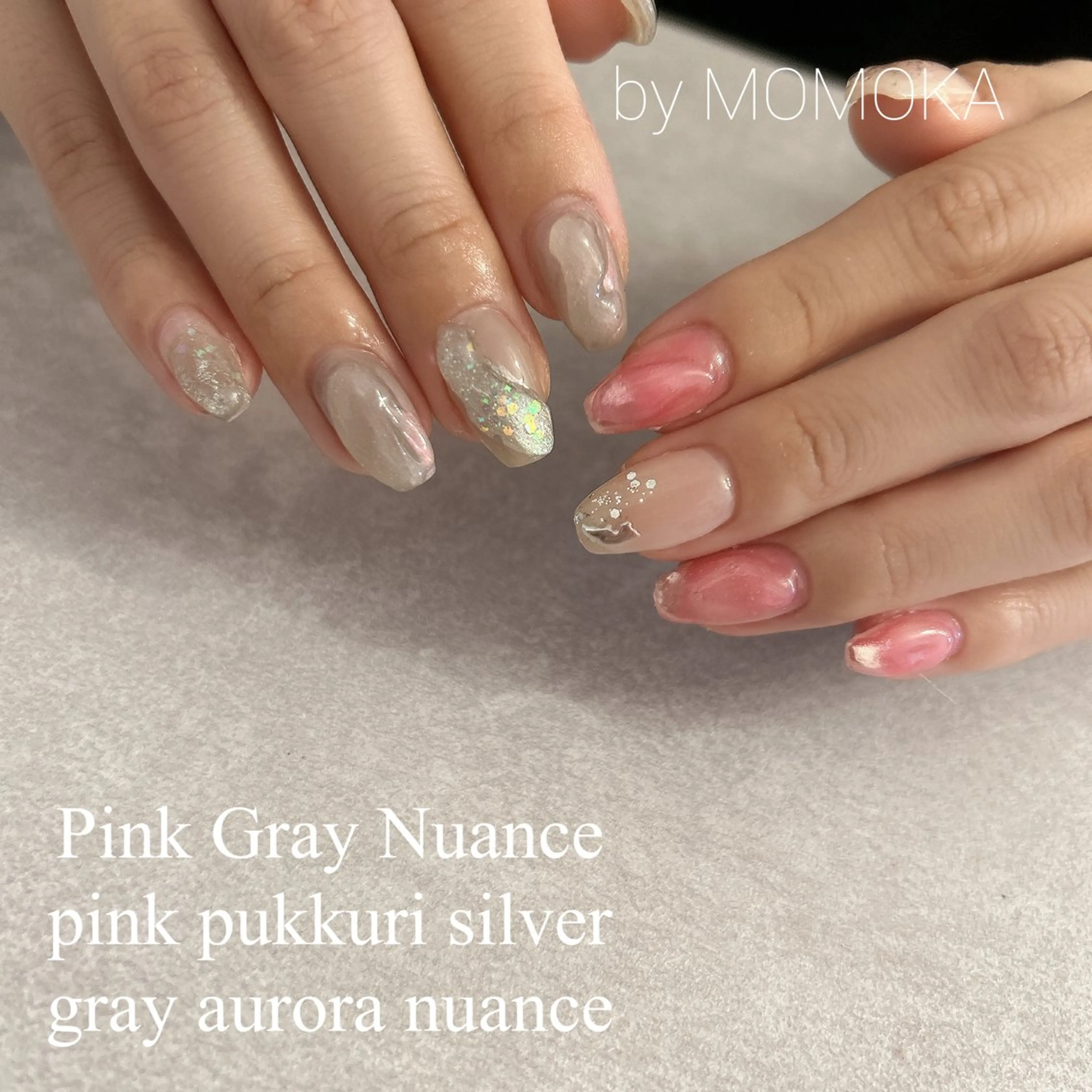 ネイル ニュアンスネイル ハンドネイル momoka_nails所属・Momo Nailsのネイルデザイン