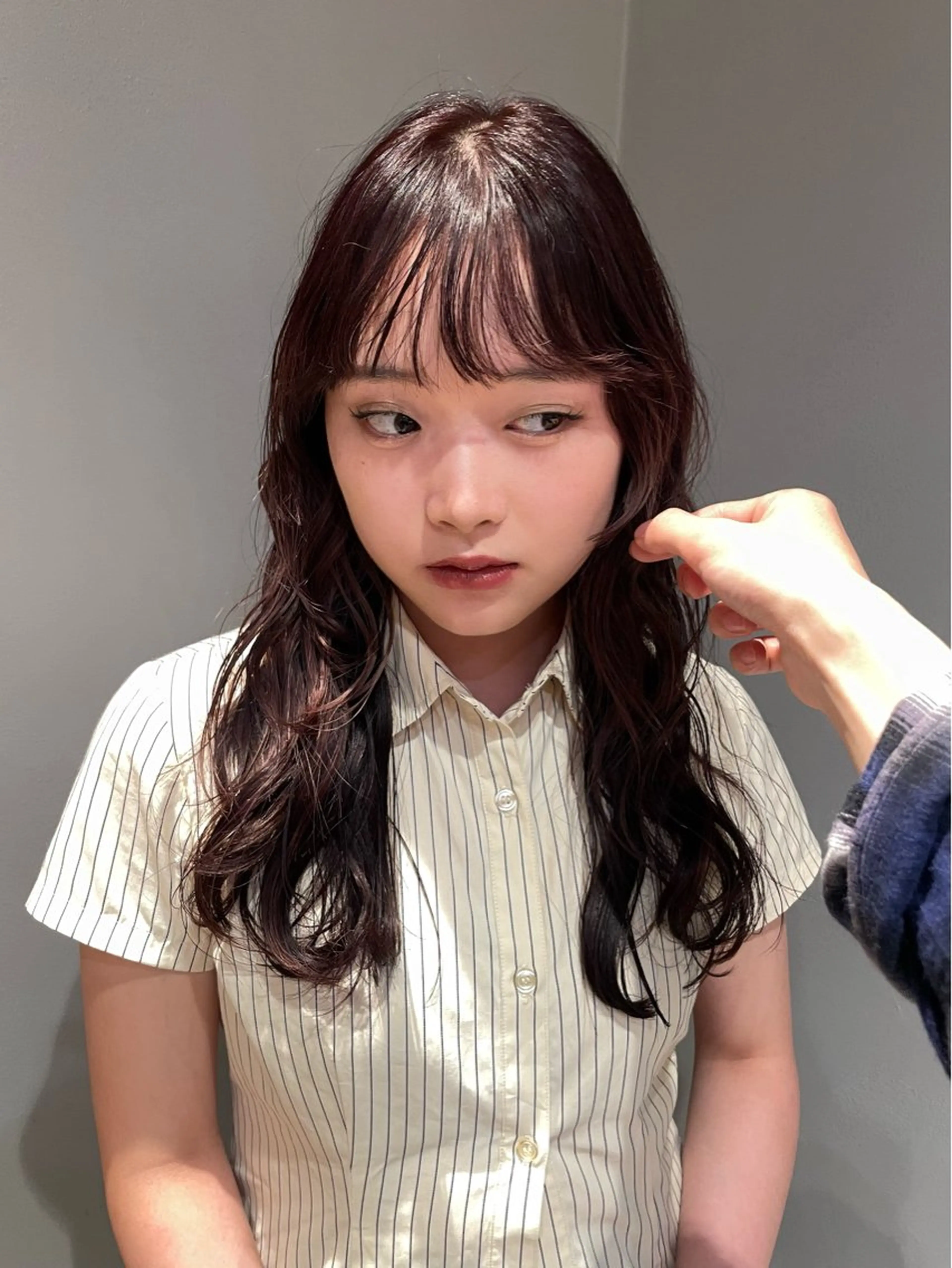 セミロング カラー パーマ 原宿/パーマ 🧺ユウマのヘアスタイル