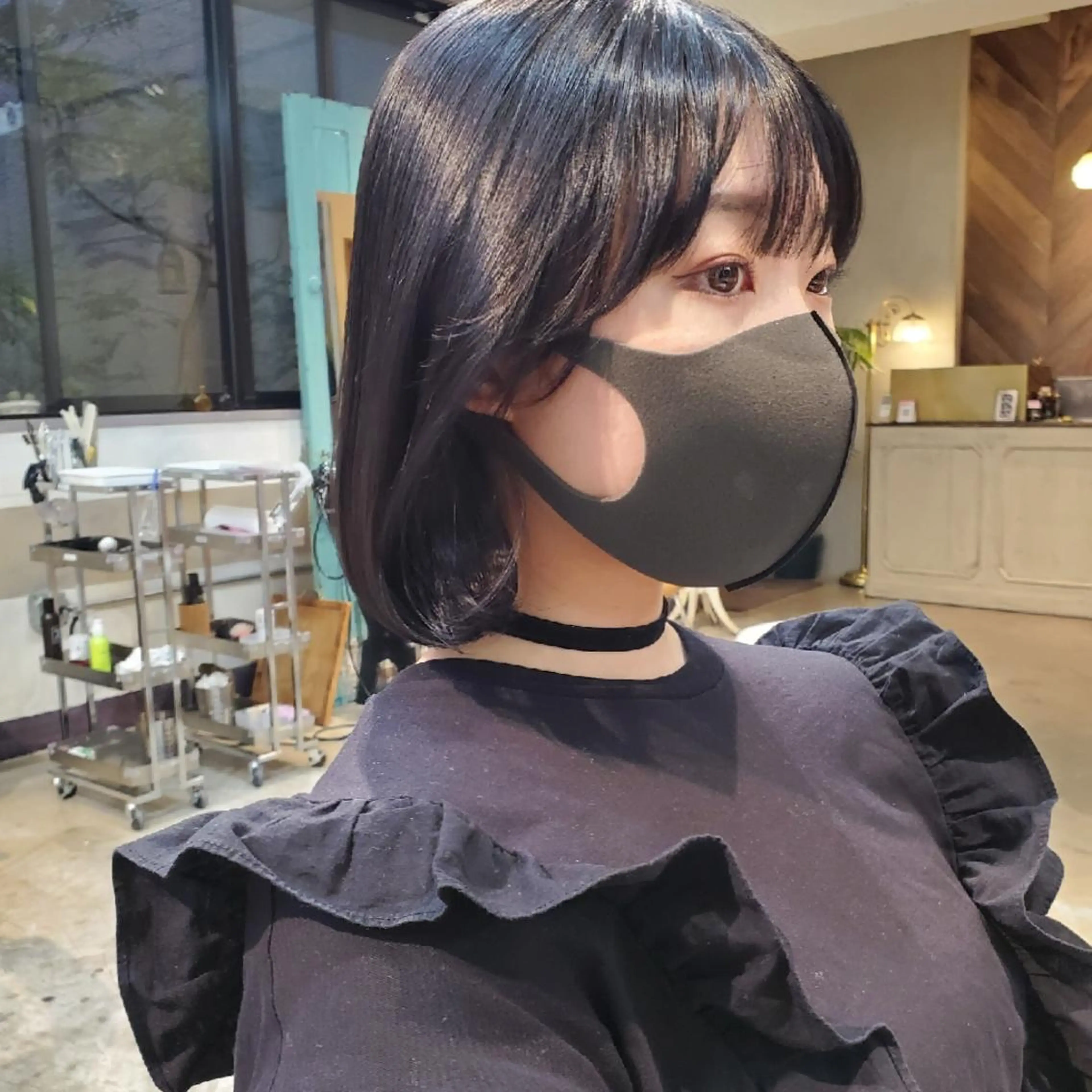 ショート カラー タンバルモリ 韓国レイヤー　 suzuのヘアスタイル
