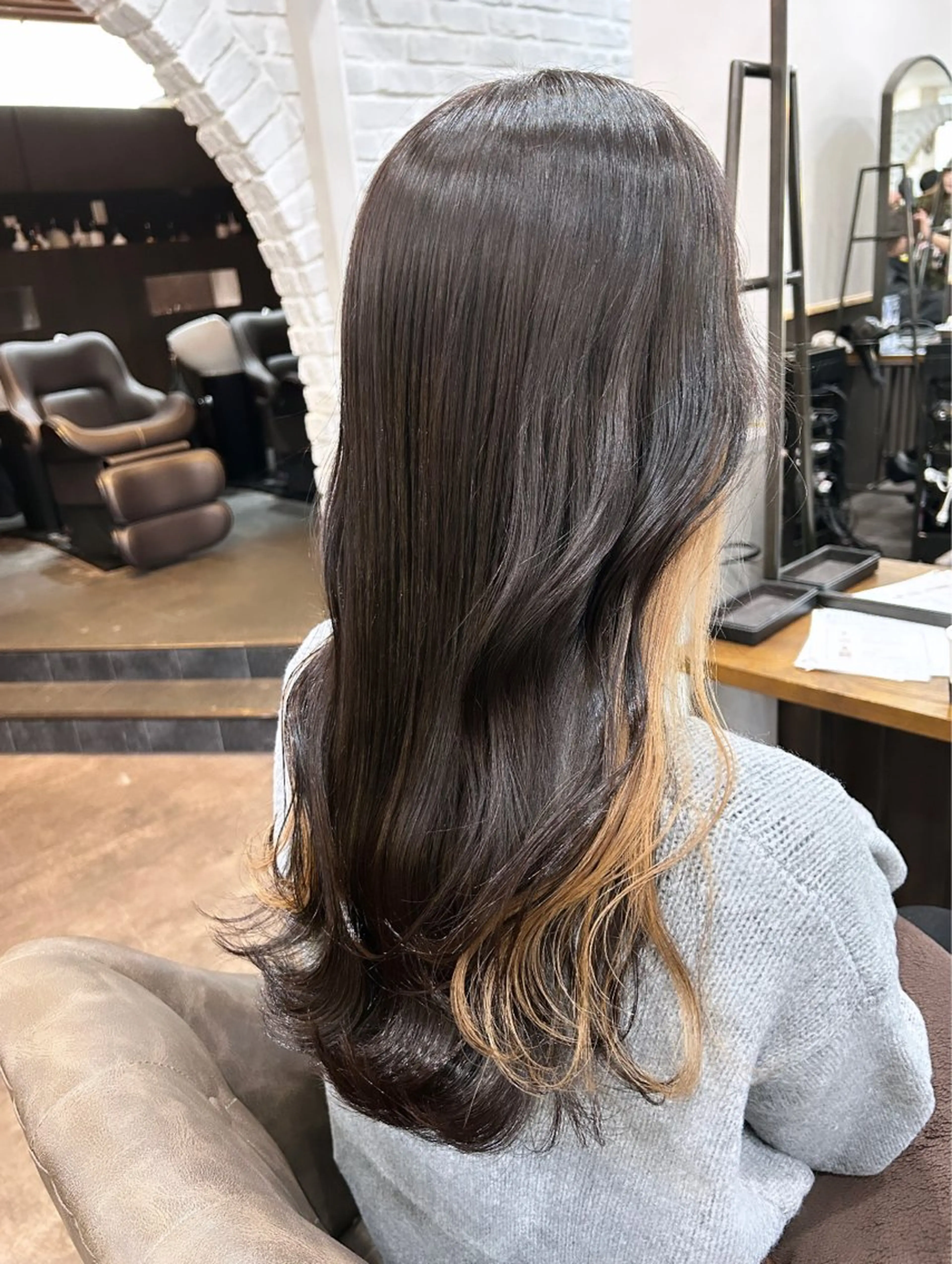 ロング カラー ヘアカラー 🦄🩵YUNA 🩵🦄のヘアスタイル