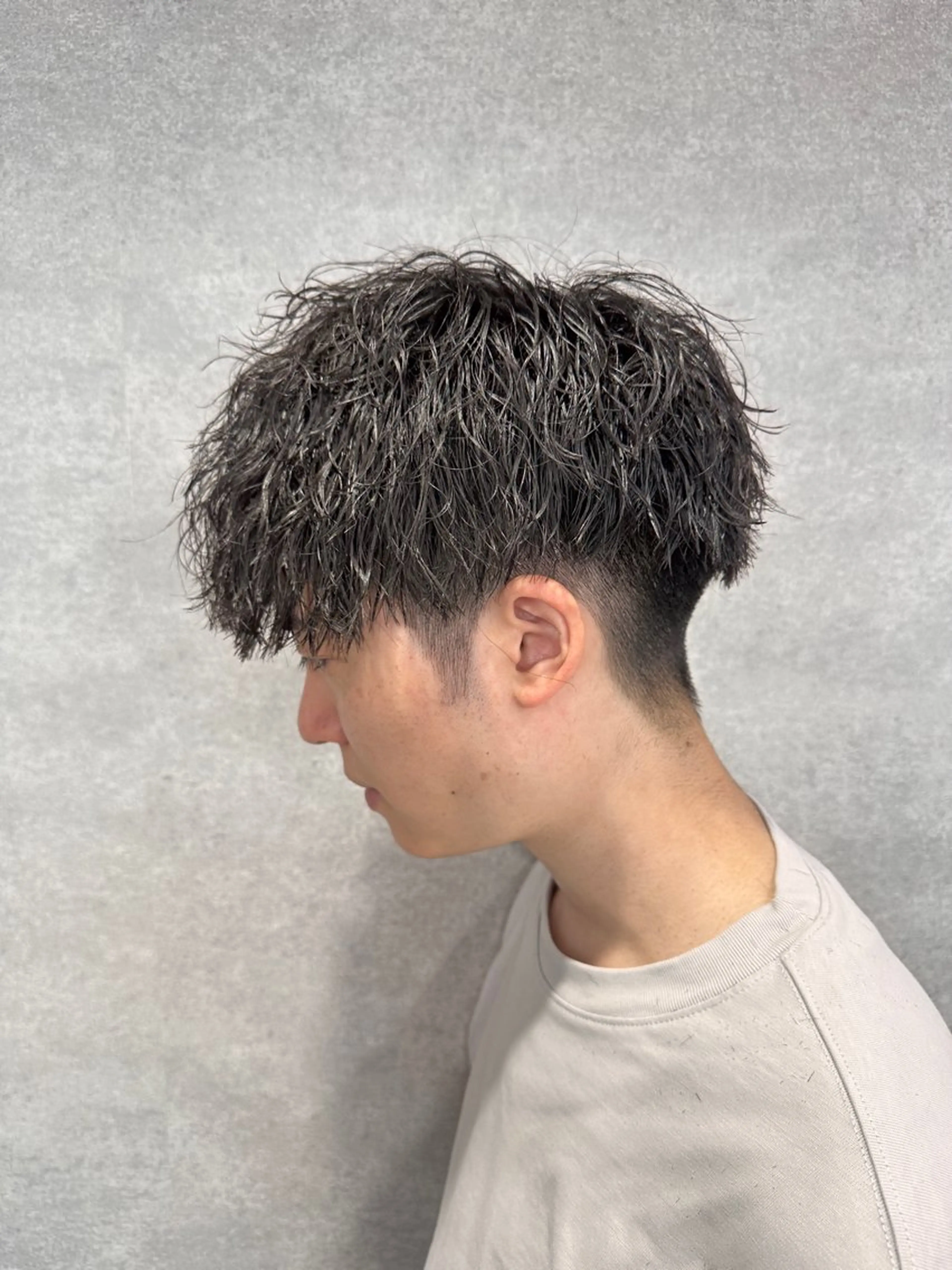 ショート パーマ メンズ 渋谷駅から徒歩1分 BLUCKメンズヘアのヘアスタイル