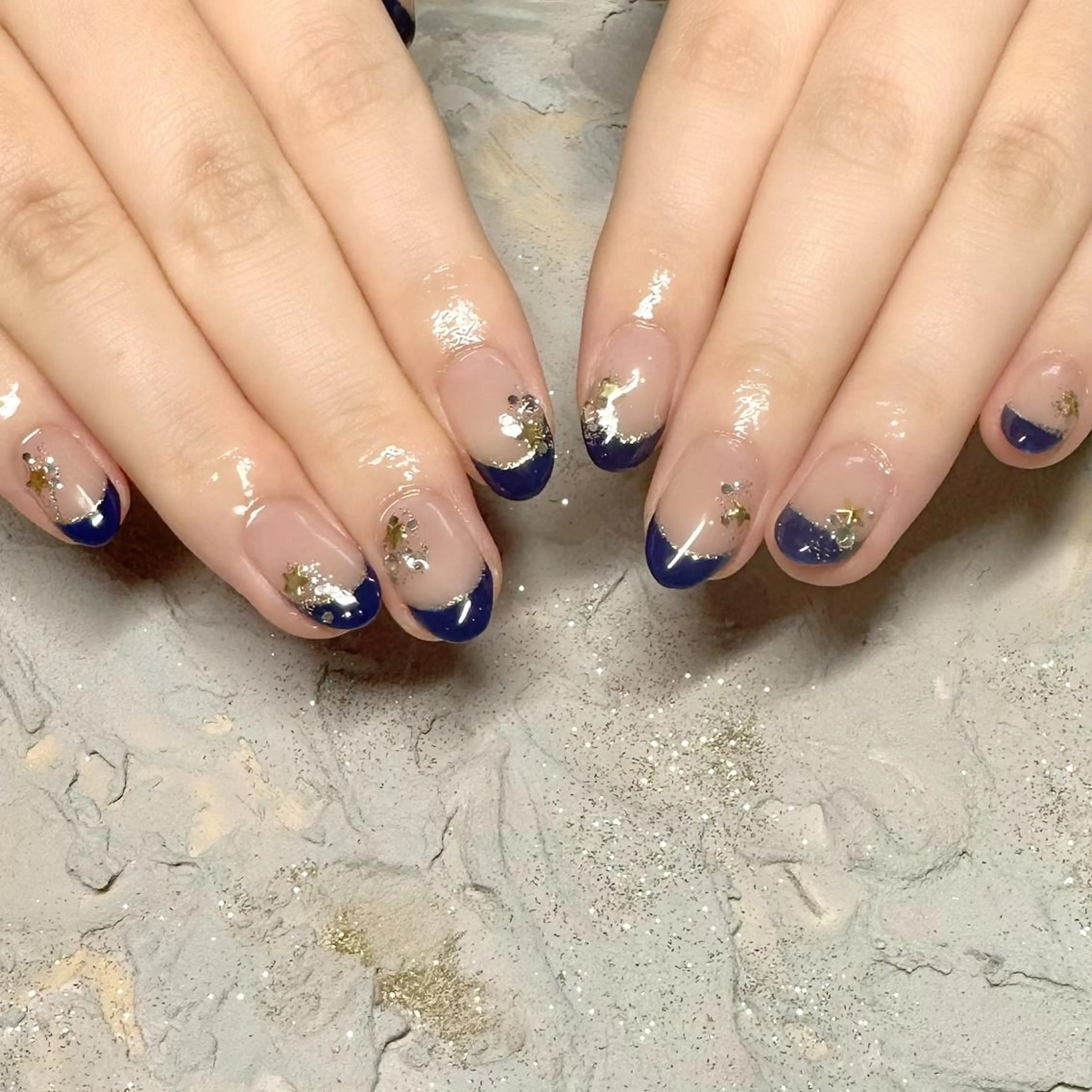 ショート ネイル アートネイル フレンチネイル -yuu-所属・Lino ﾟのネイルデザイン