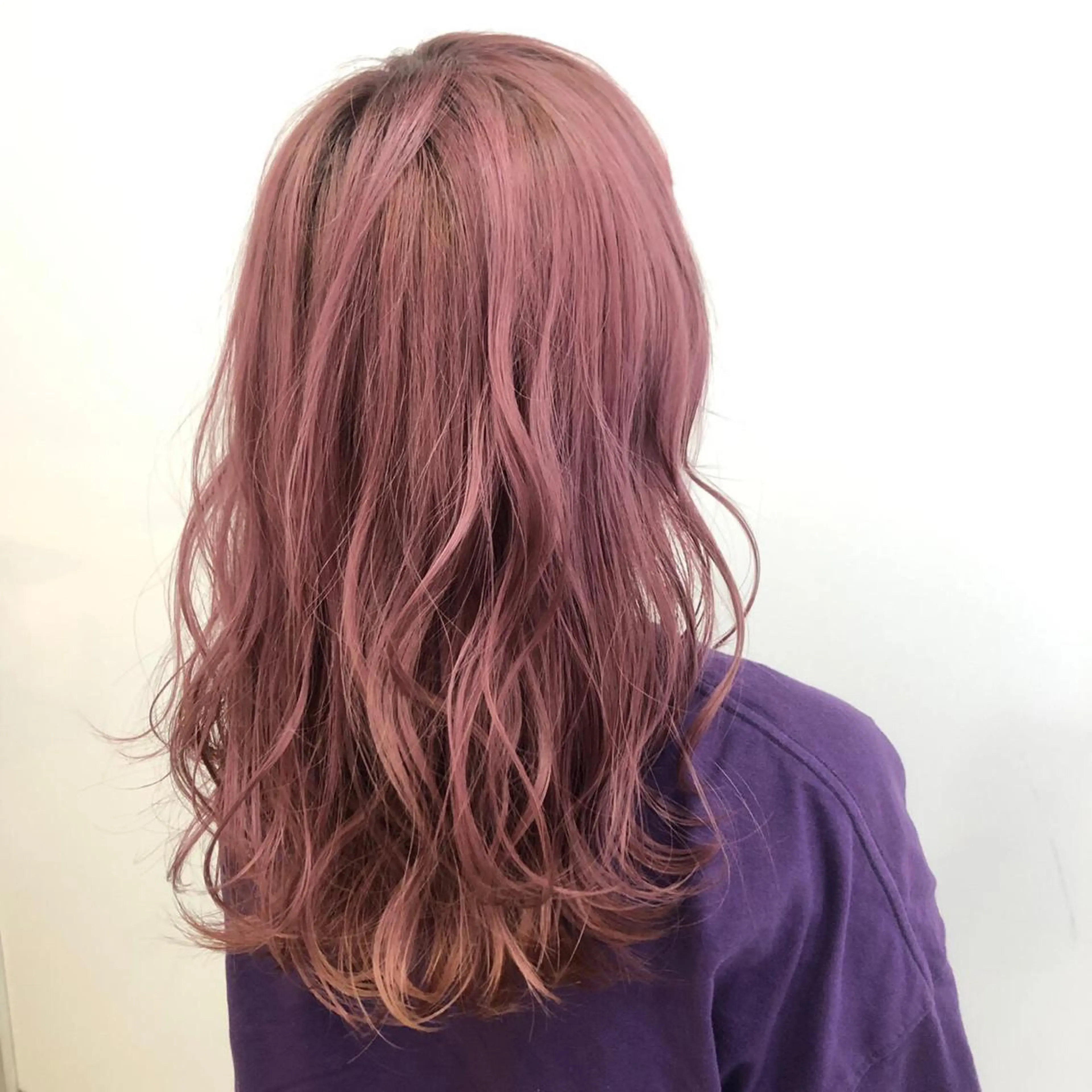 ロング カラー ヘアアレンジ キッズ アディクシーカラー バレイヤージュ ミストバング ベージュカラー 黒髪 ヘアカラー トリートメント ヘアセット カラー特化サロン Eir心斎橋のヘアスタイル