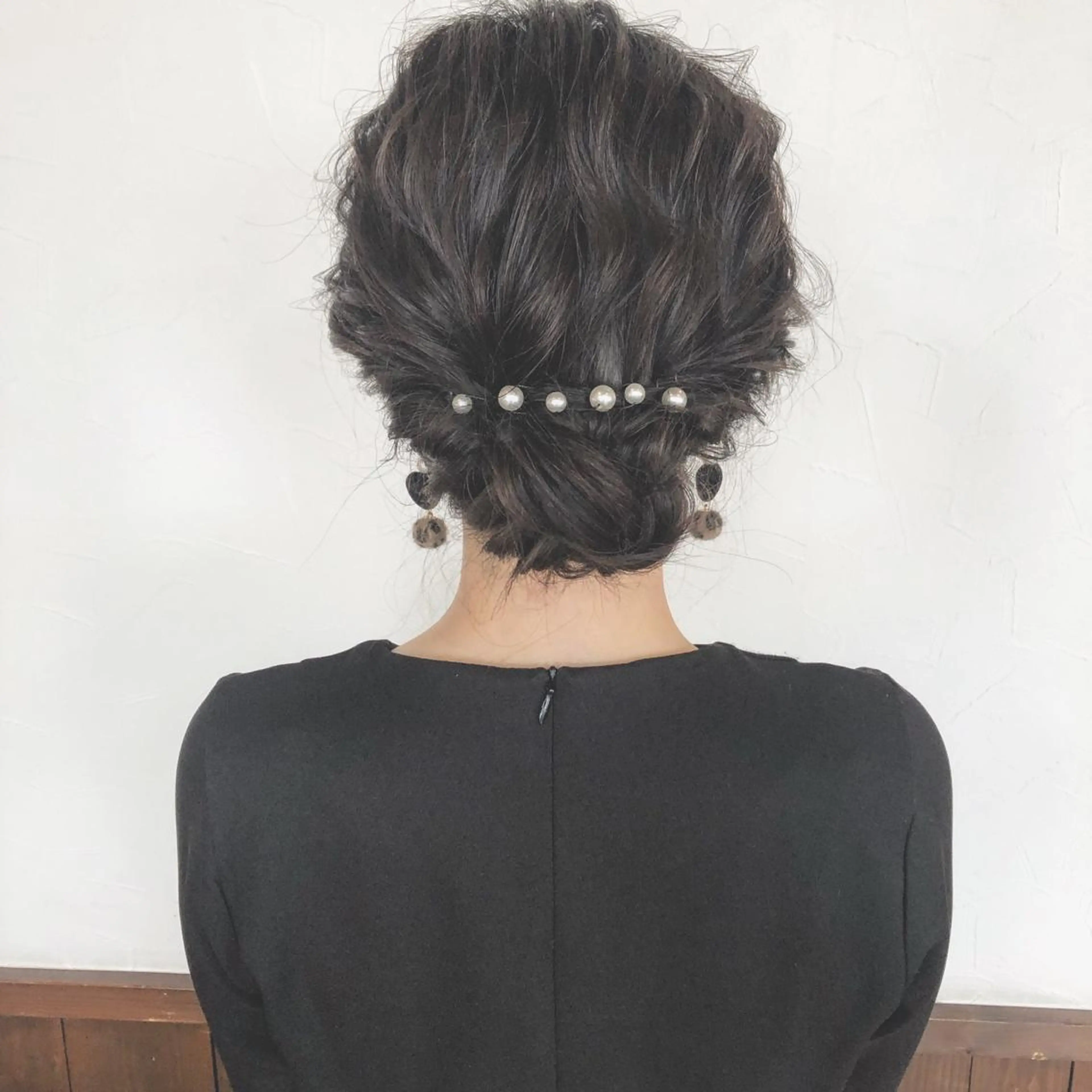 ロング ヘアアレンジ 結婚式・ブライダル HAIR LEAP所属・LEAP MISAのマツエク・マツパデザイン