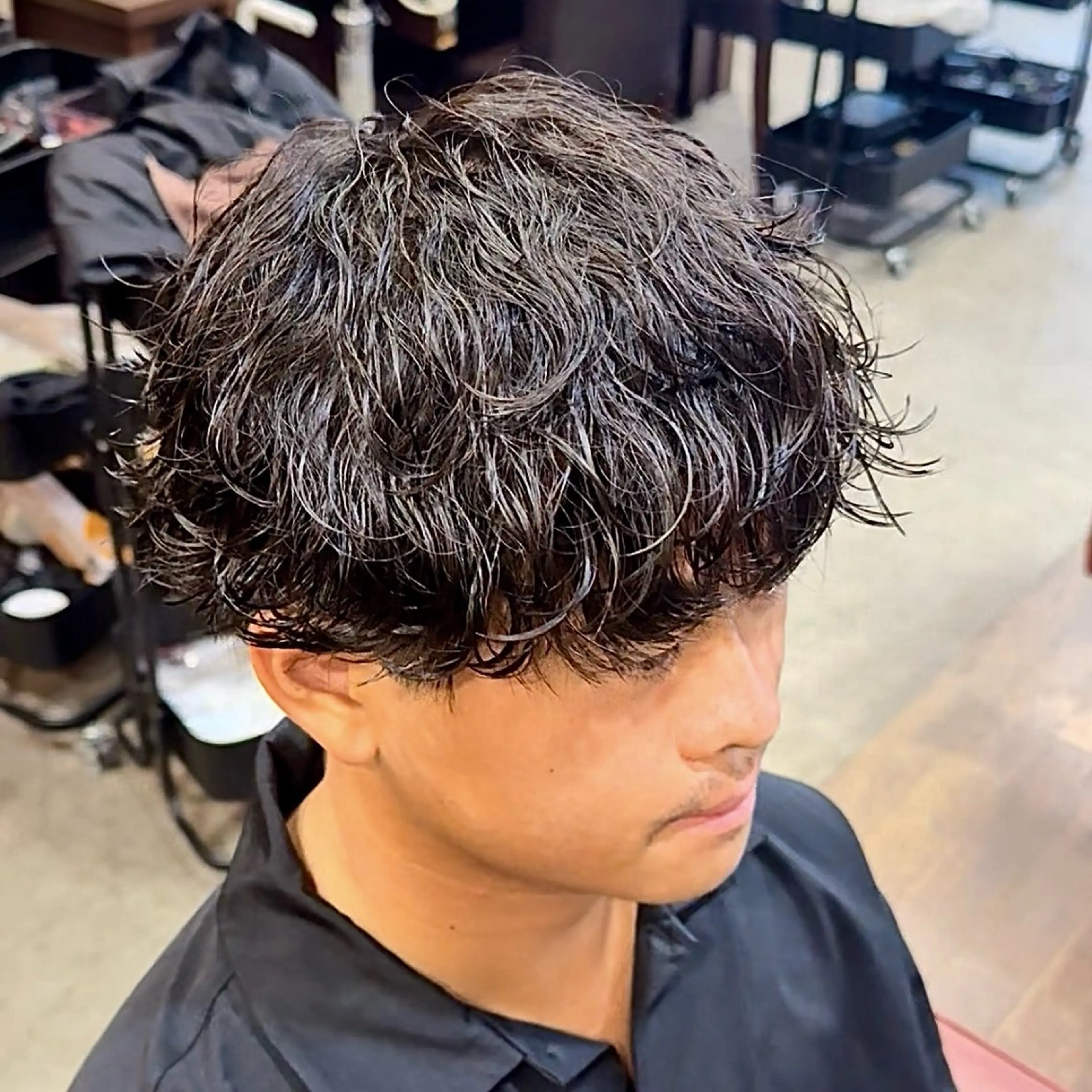 パーマ メンズ 波巻きパーマ カット パーマ メンズ特化|パーマ| RYUのヘアスタイル