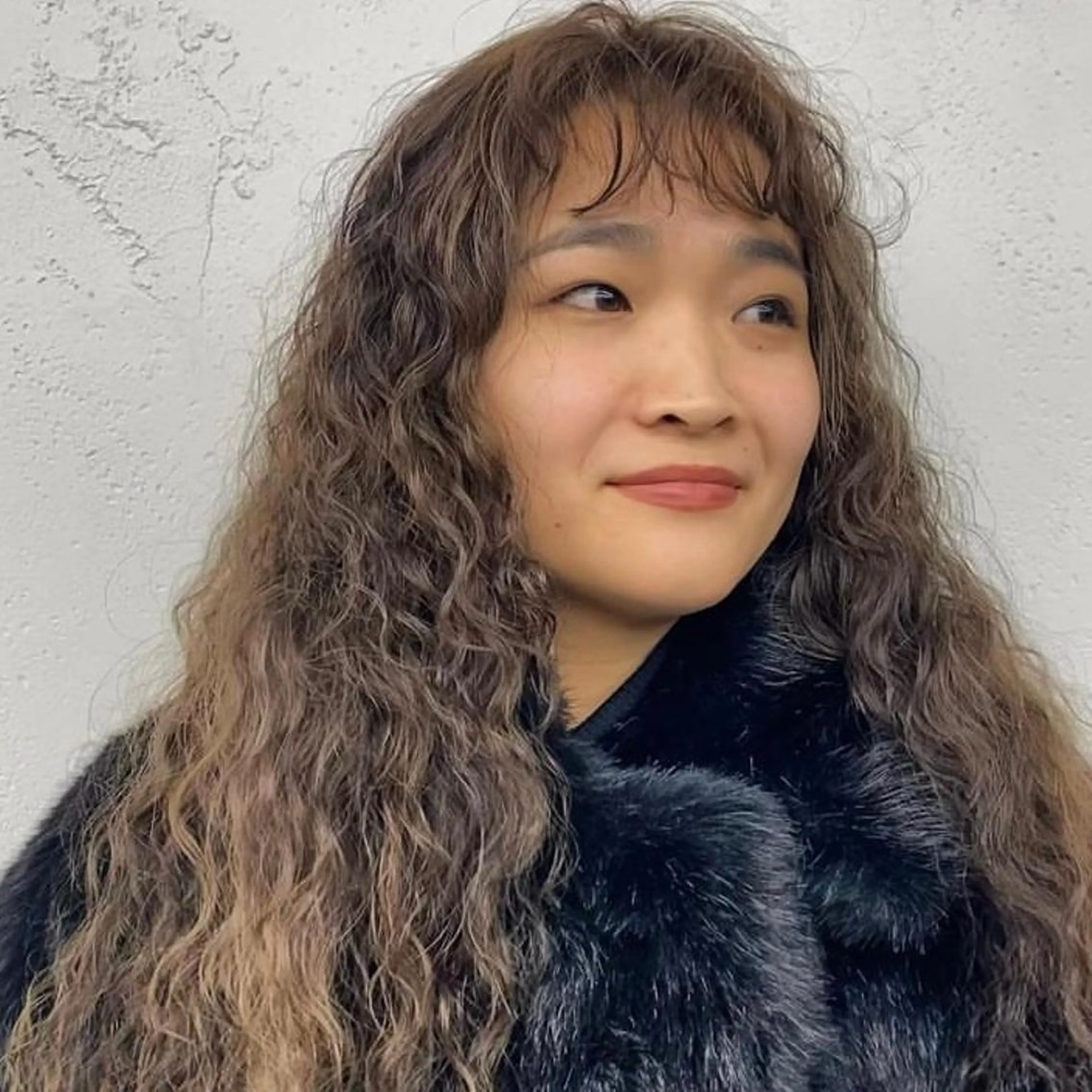 セミロング カラー パーマ セミロングパーマ スパイラルパーマ Teal所属・大石 沙季のヘアスタイル