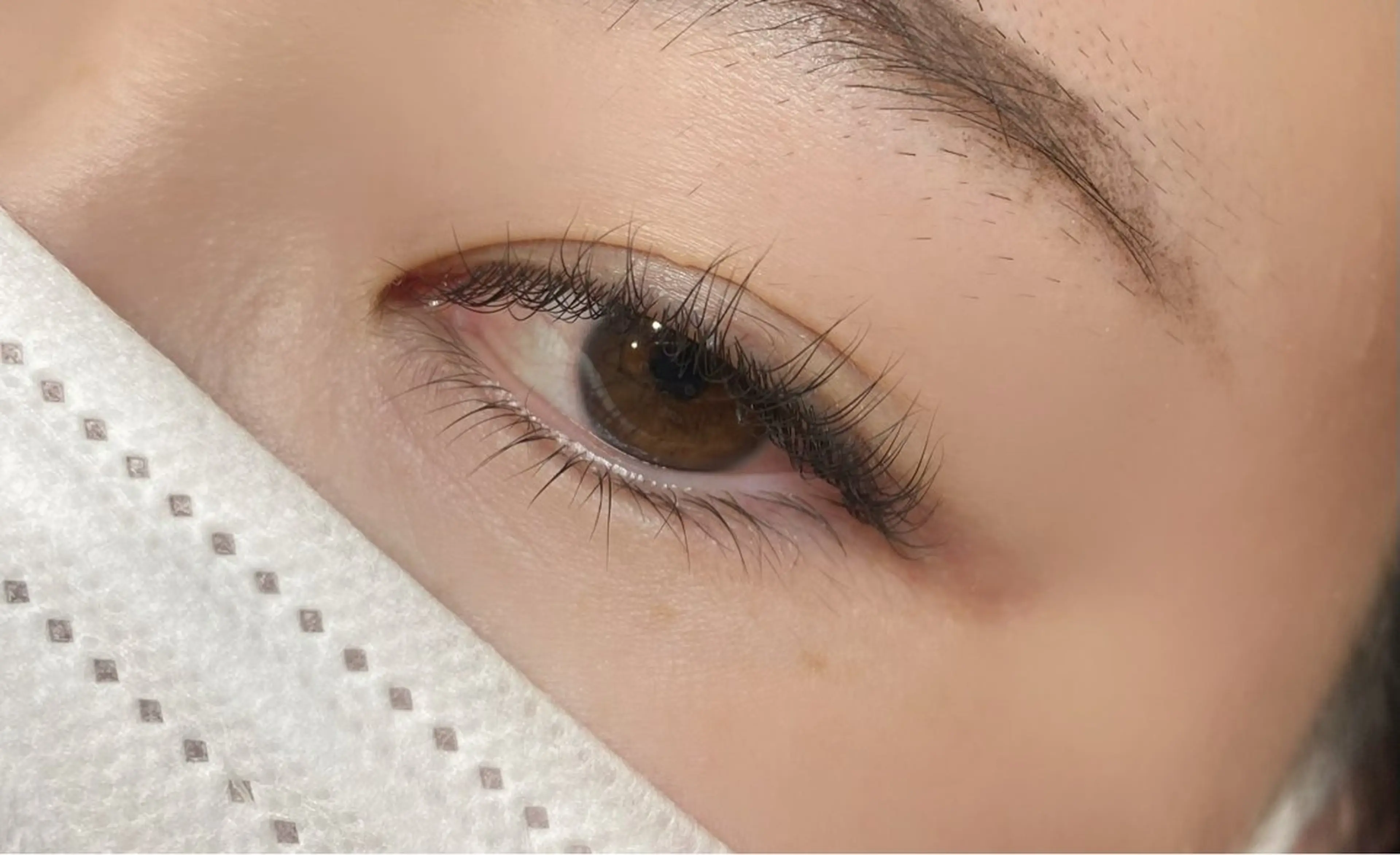 マツエク・マツパ 下まつげエクステ 一重×まつ毛パーマ Mao ♡のネイルデザイン