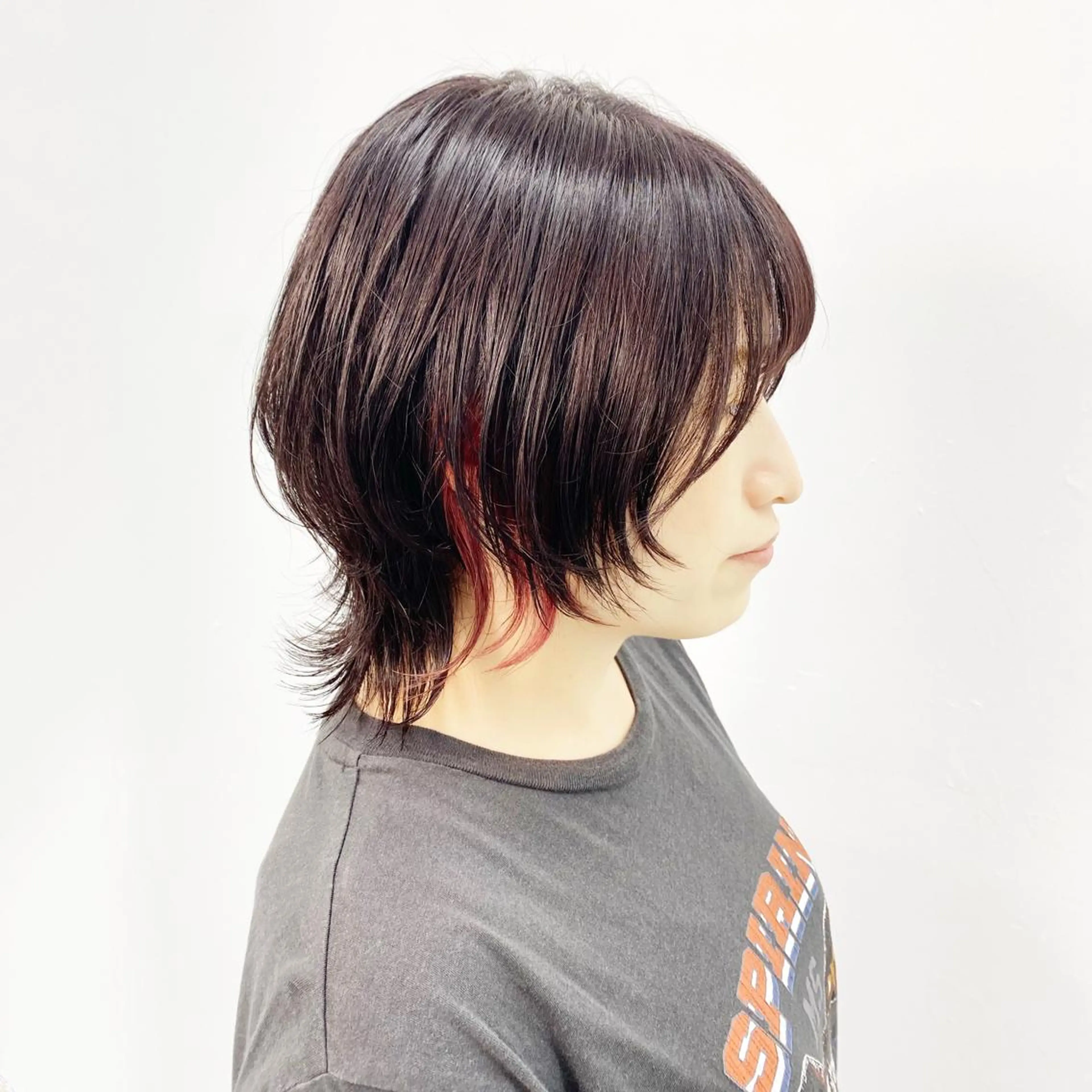 ショート カラー ヘアアレンジ ミストバング ベージュカラー イヤリングカラー  フェイスフレーミング グレージュ カット ヘアカラー トリートメント 大橋 拓巳のヘアスタイル