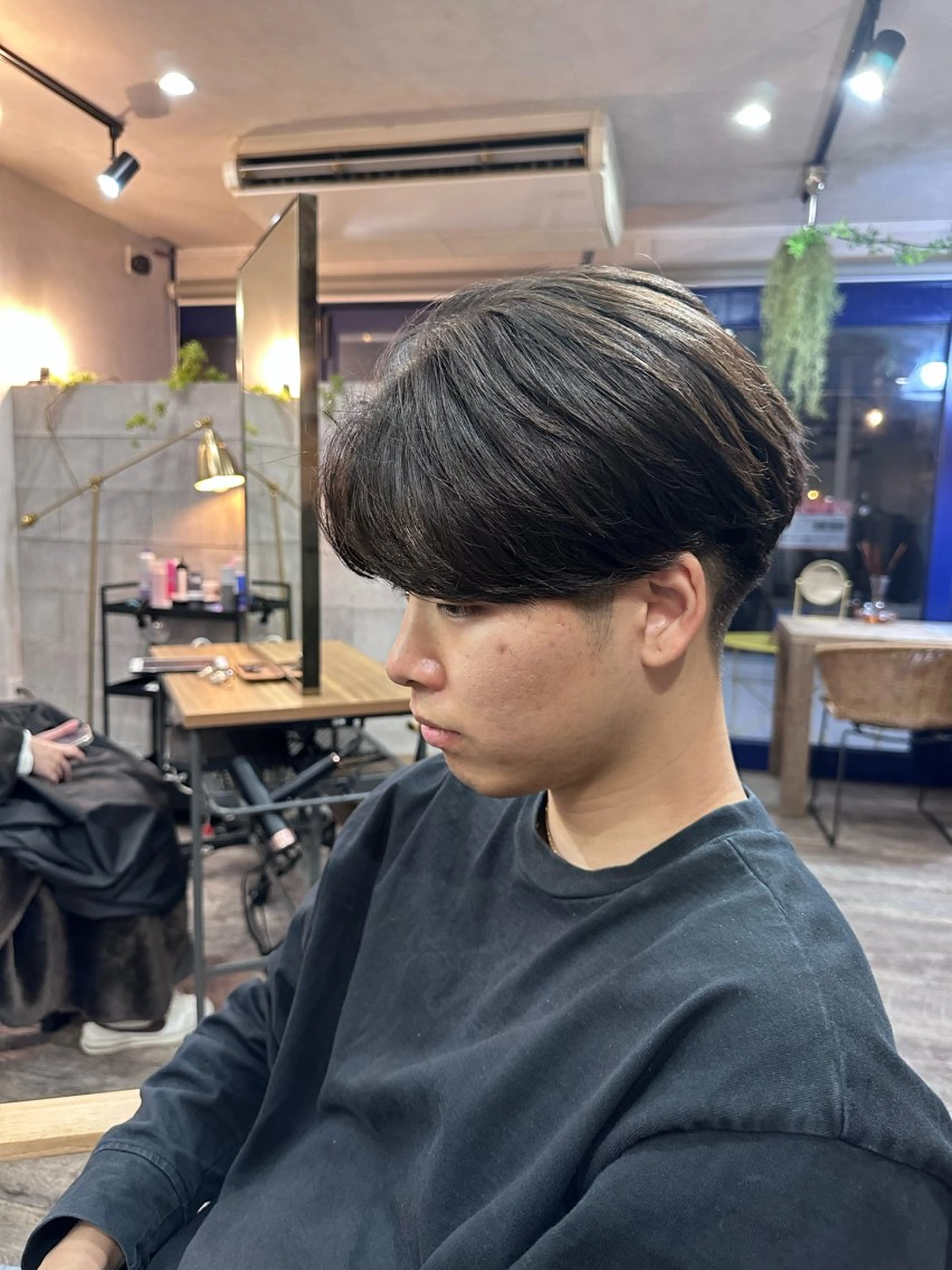 ショート パーマ t.hair垂門真吾 曲がる縮毛矯正/ボブのヘアスタイル