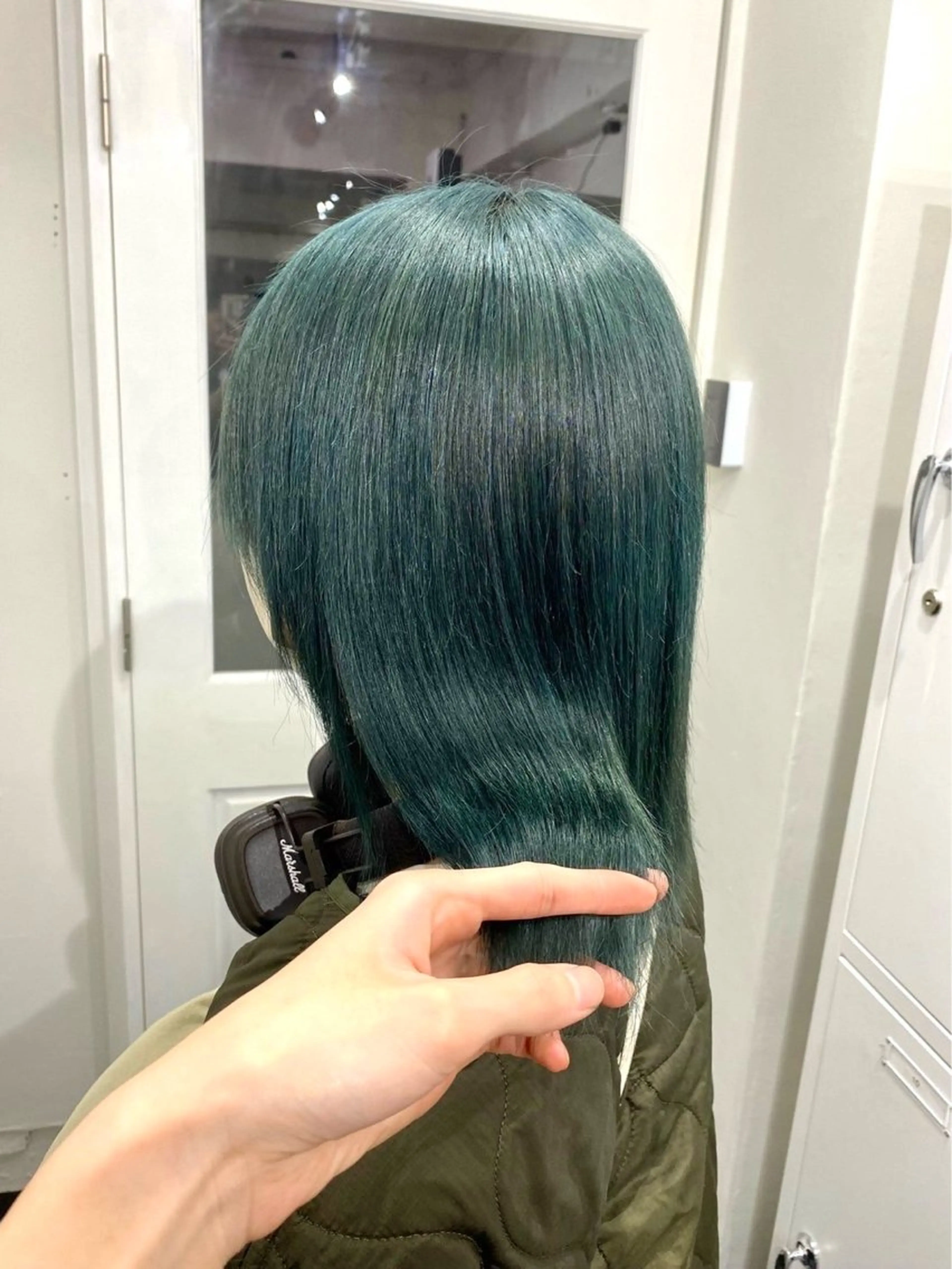 💚グリーン系限定👗【ブリーチカラー】＋2step treatmenの写真