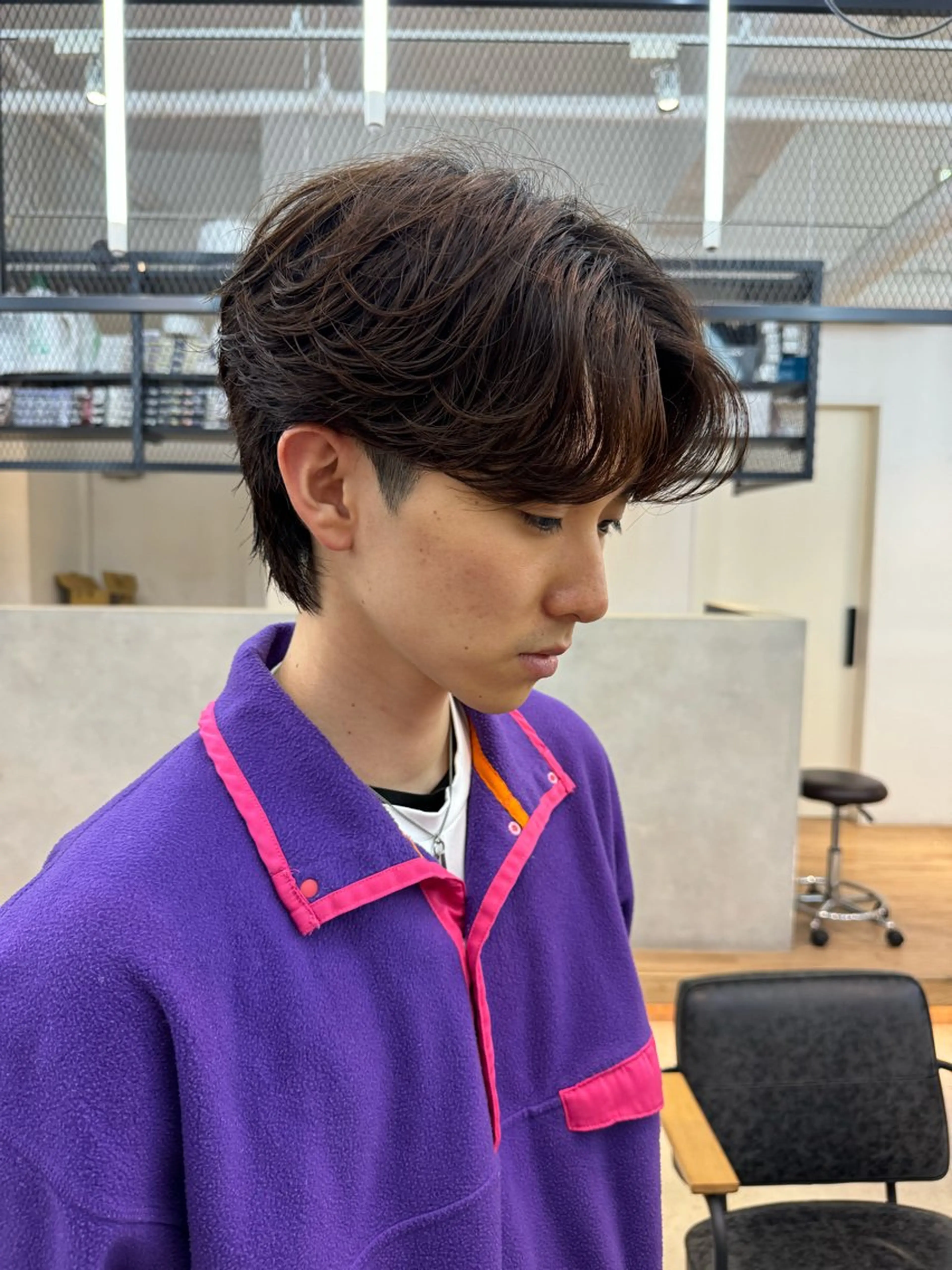 パーマ メンズ カット パーマ 新宿【メンズパーマ】 塩澤太一のヘアスタイル