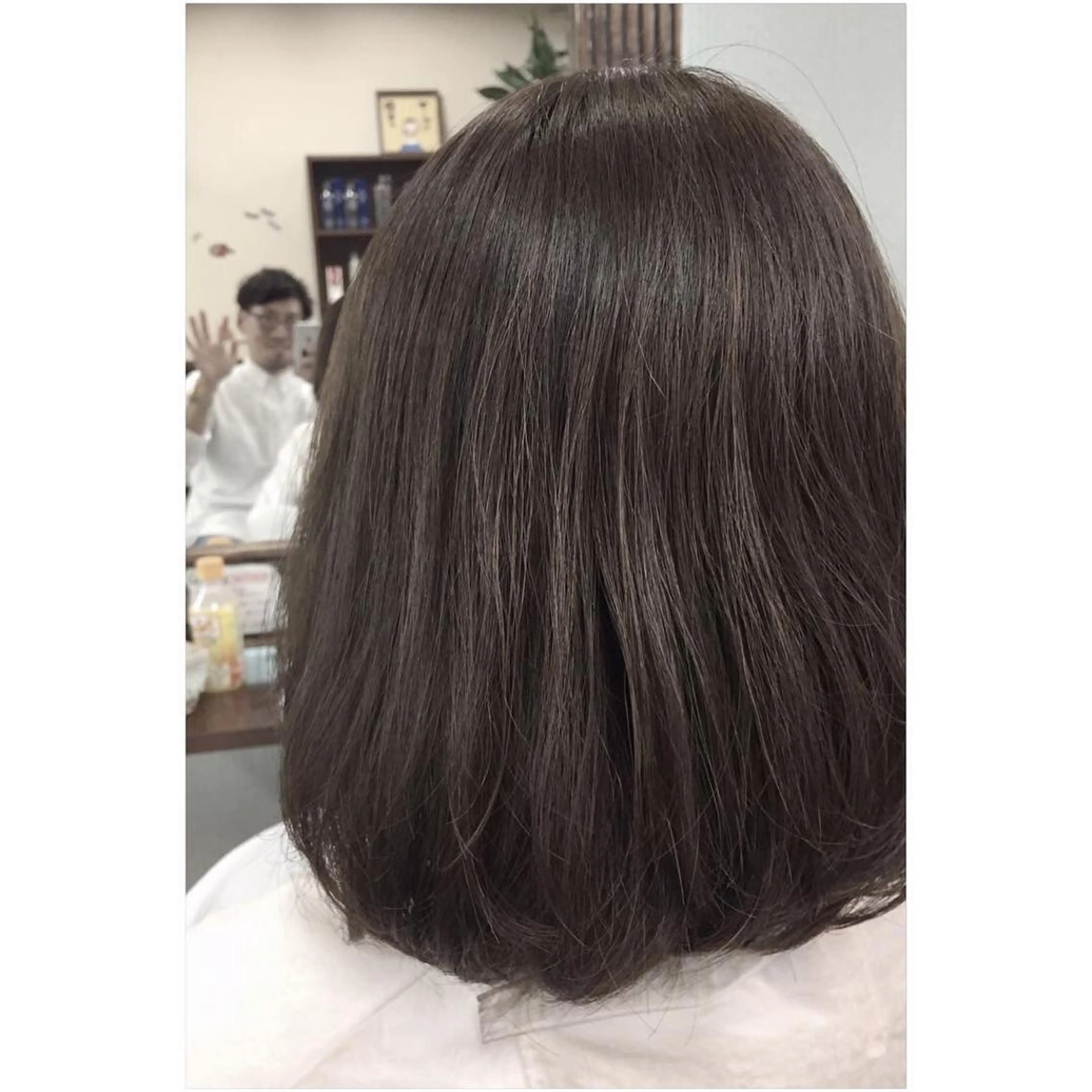 ミディアム カラー アッシュ グレージュ オレンジ 外国人風カラー パーソナルカラー診断 できます 木曽 主博のヘアスタイル